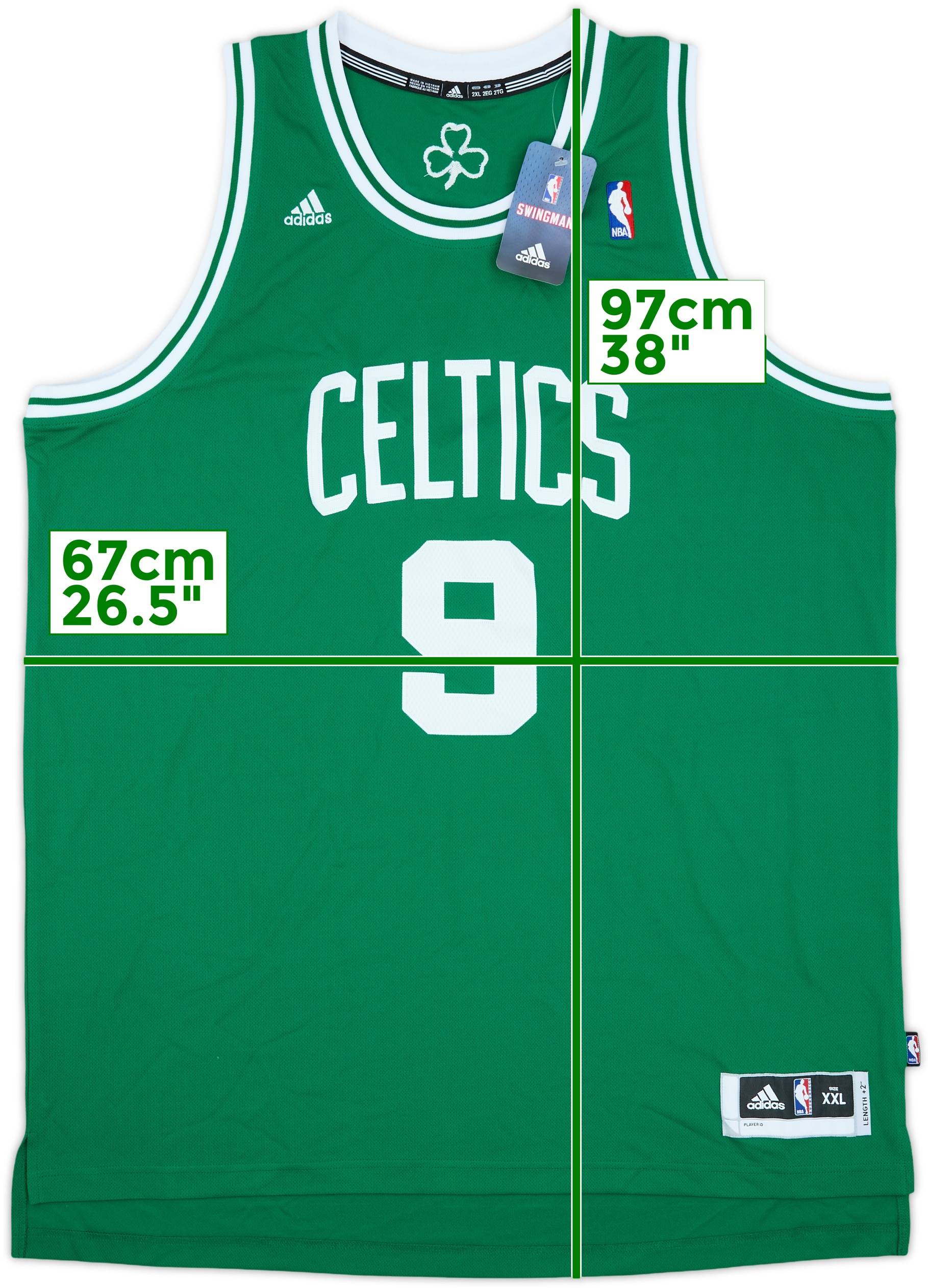 2010-14 Boston Celtics Rondo #9 adidas Swingman Away Jersey