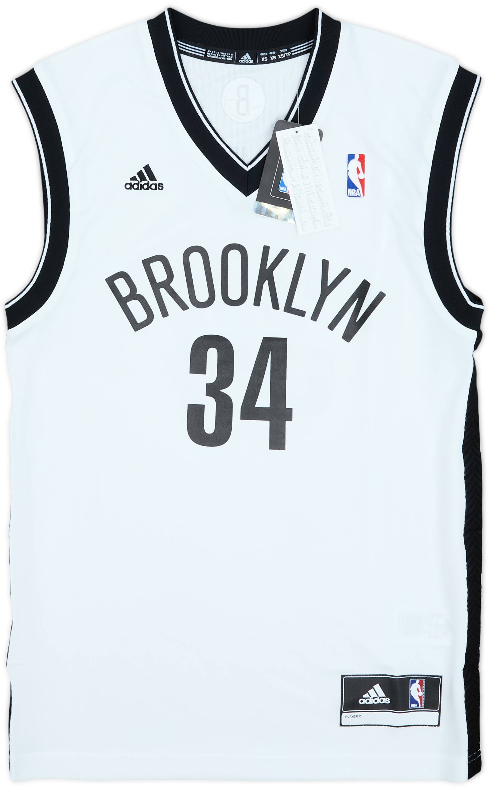2013-14 Brooklyn Nets Pierce #34 adidas Home Jersey (XS)