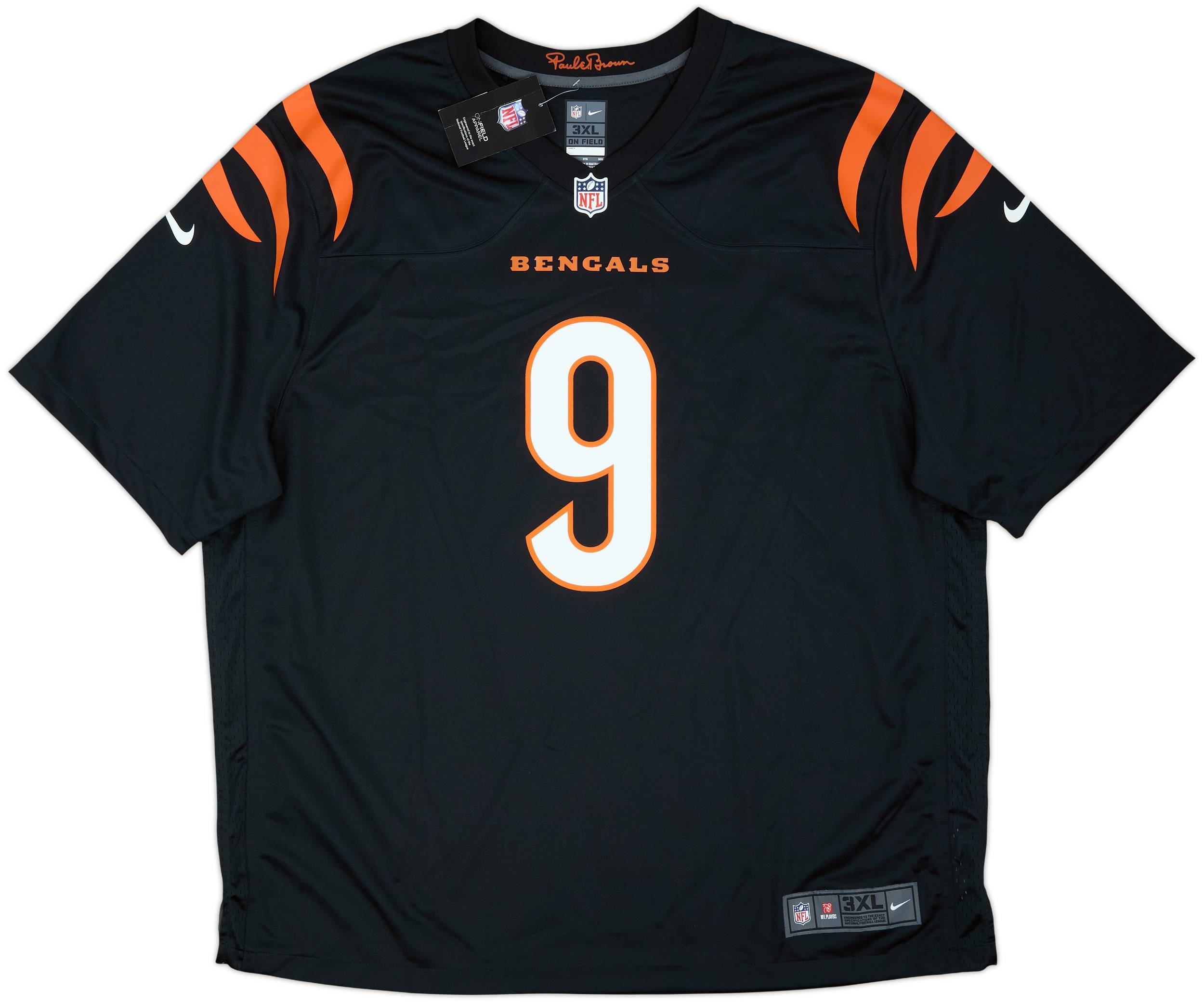 2021-25 Cincinnati Bengals Burrow #9 Nike Game Home Jersey (3XL)