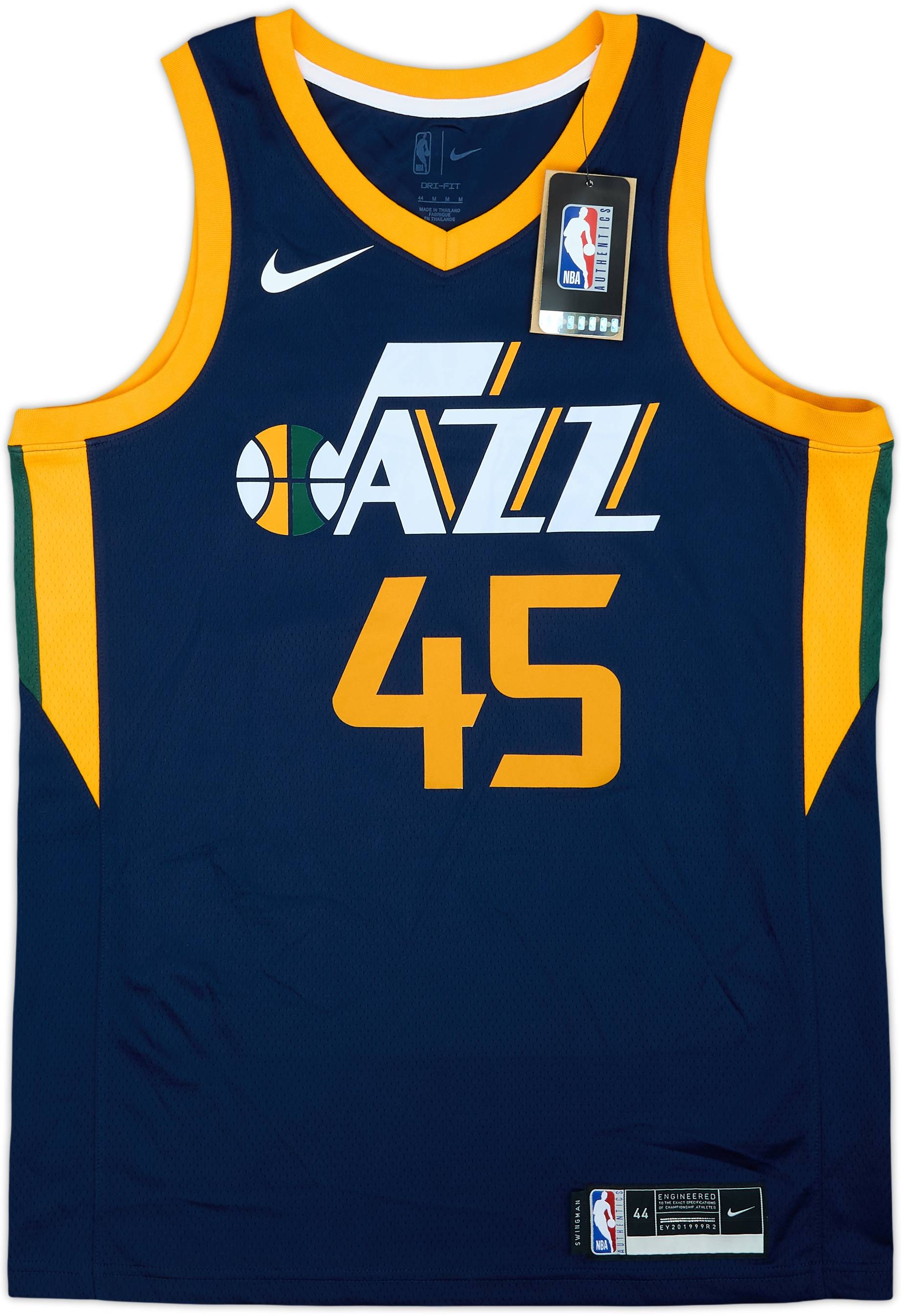 2017-22 Utah Jazz Mitchell #45 Nike Swingman Away Jersey (M)