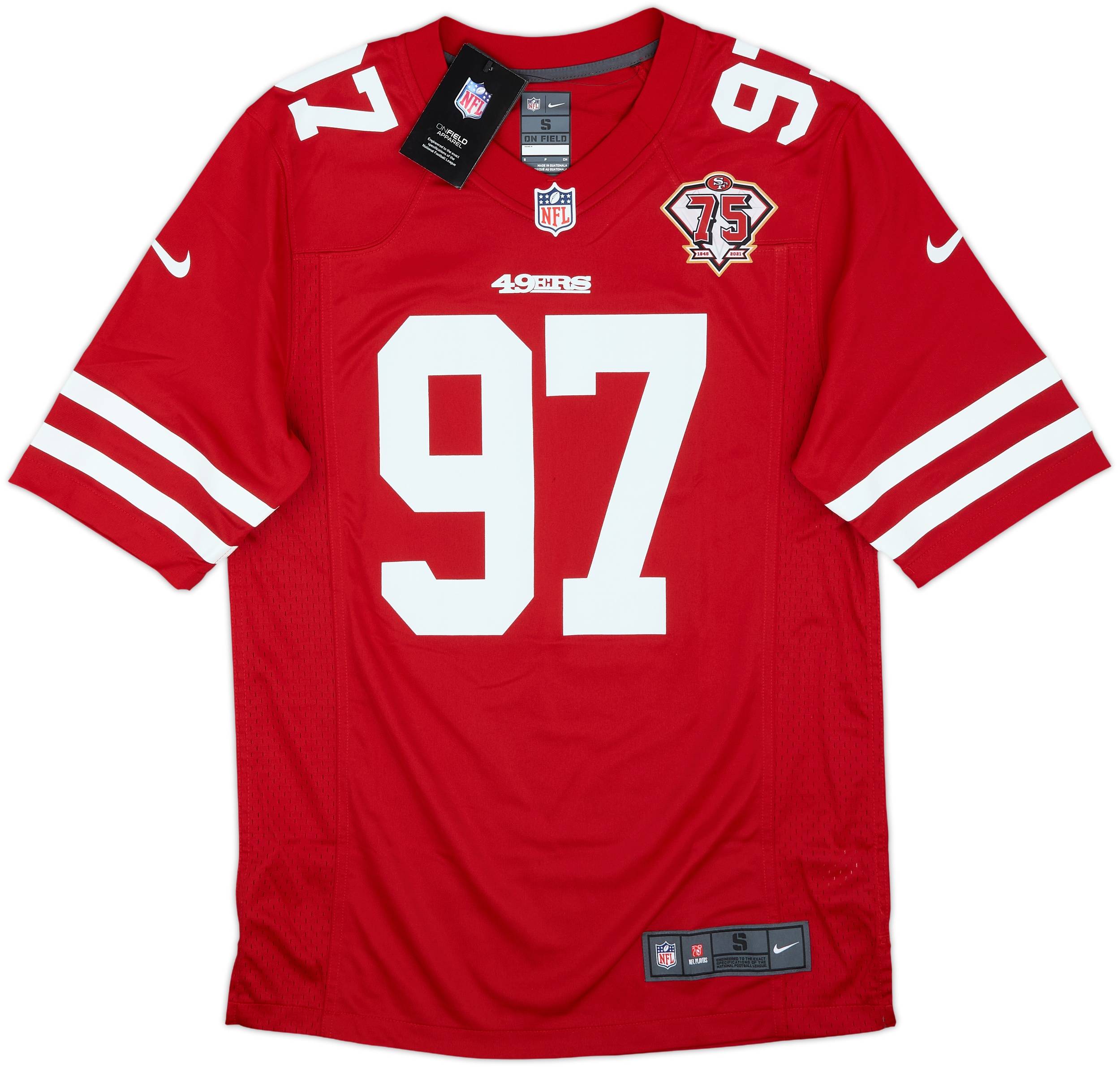 2021 San Francisco 49ers Bosa #97 Nike Game Home Jersey (S)