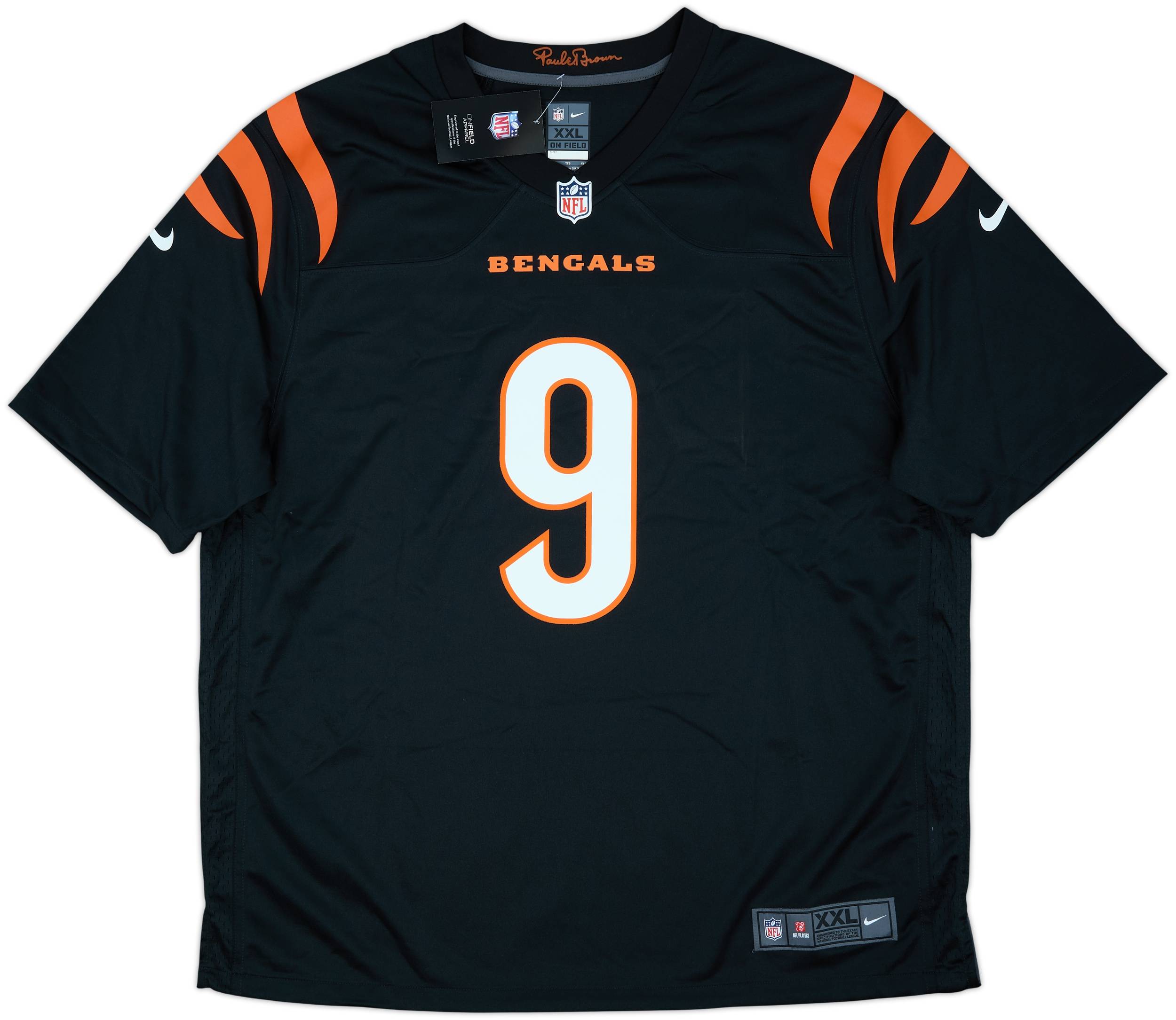 2021-25 Cincinnati Bengals Burrow #9 Nike Game Home Jersey (XXL)
