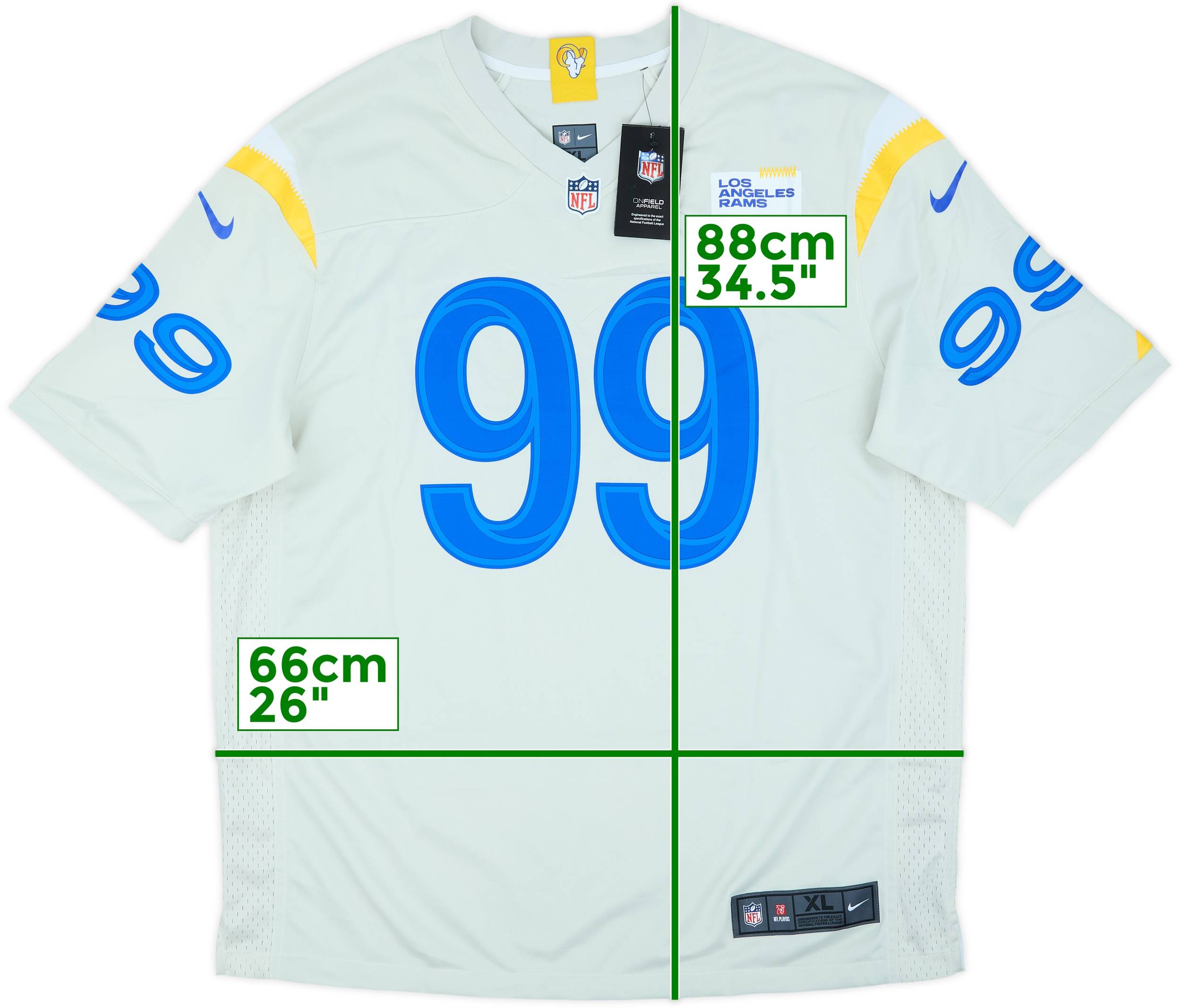 2020-23 LA Rams Donald #99 Nike Game Alternate Jersey (XL)