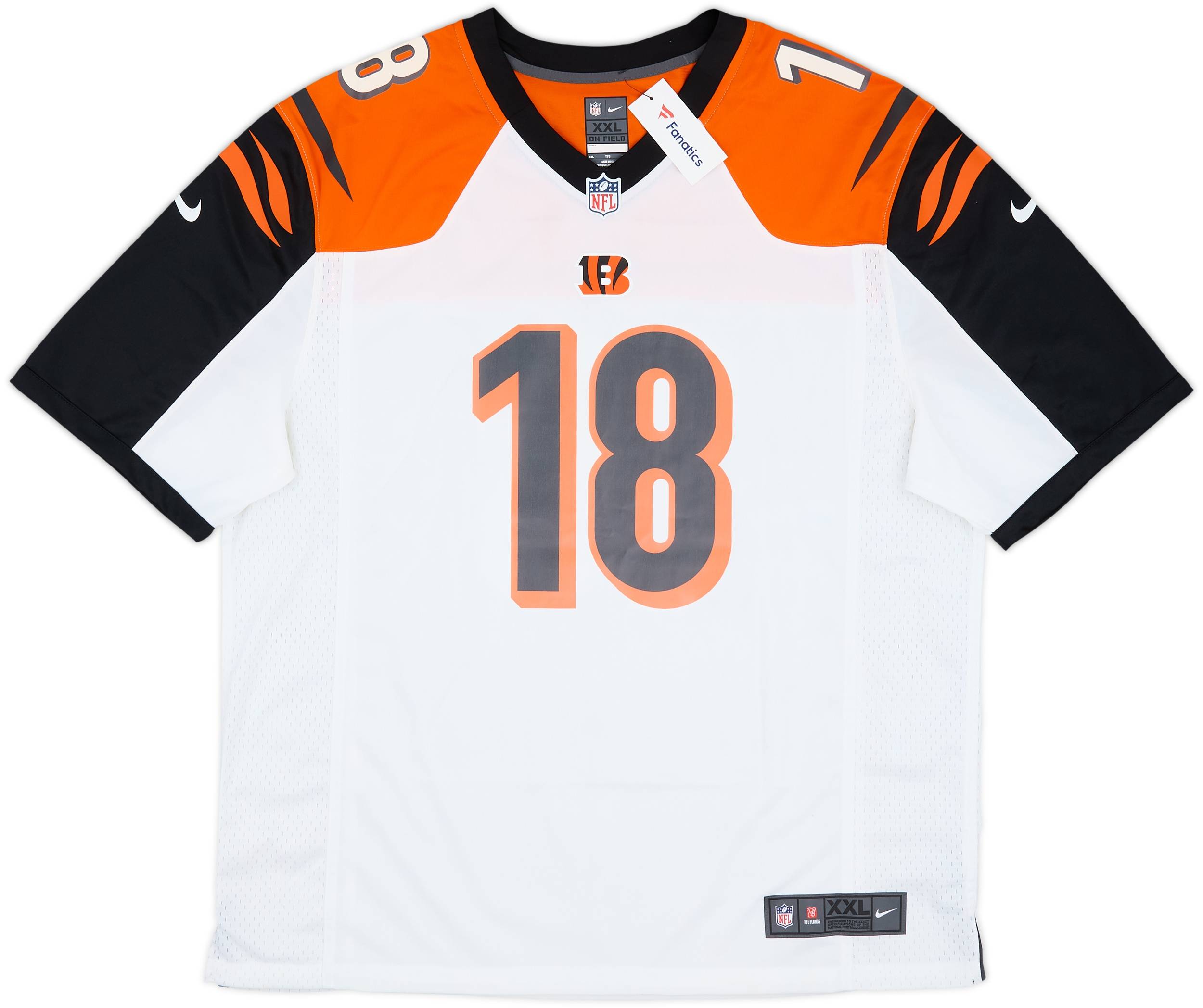 NIKE ゲームシャツ NFL Bengals GREEN 18 レプリカ XL Mens Cincinnati Bengals AJ Green Nike White Game Jersey