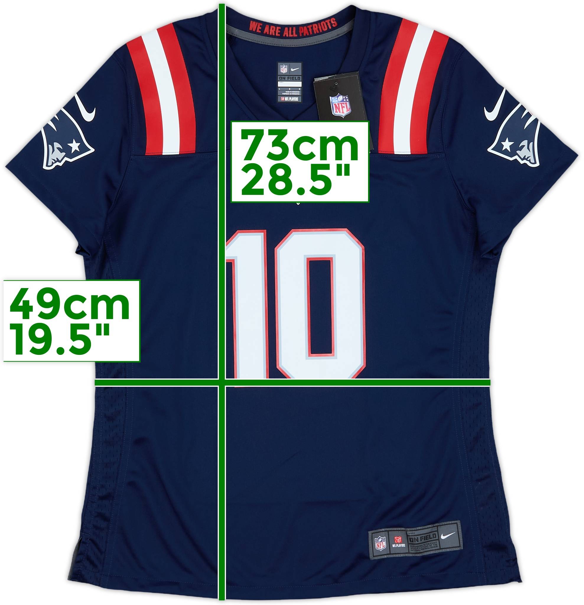 2021-23 New England Patriots Jones #10 Nike Game Home Jersey