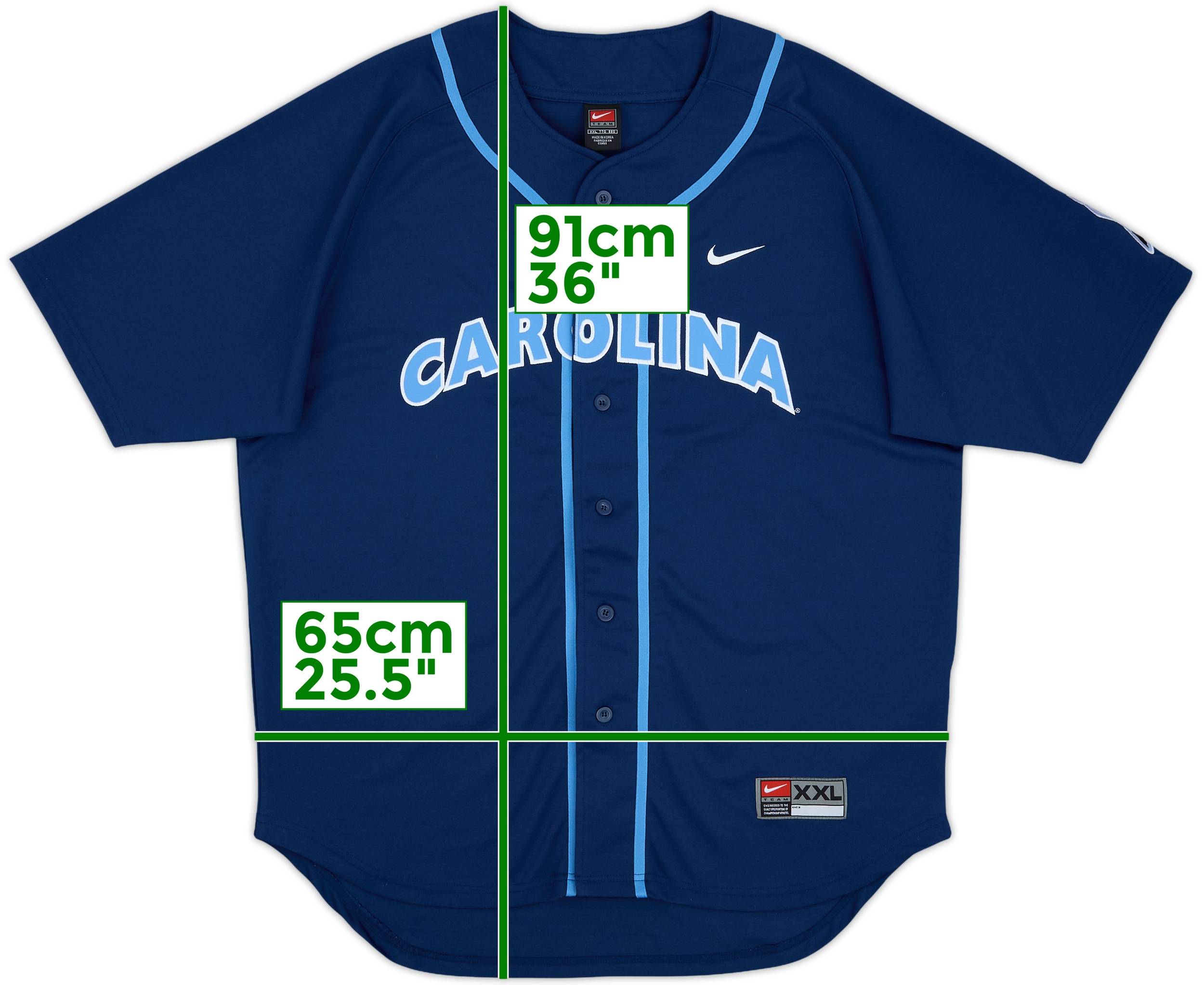 2002 North Carolina Tar Heels Nike Alternate Jersey - 8/10 - (XXL)