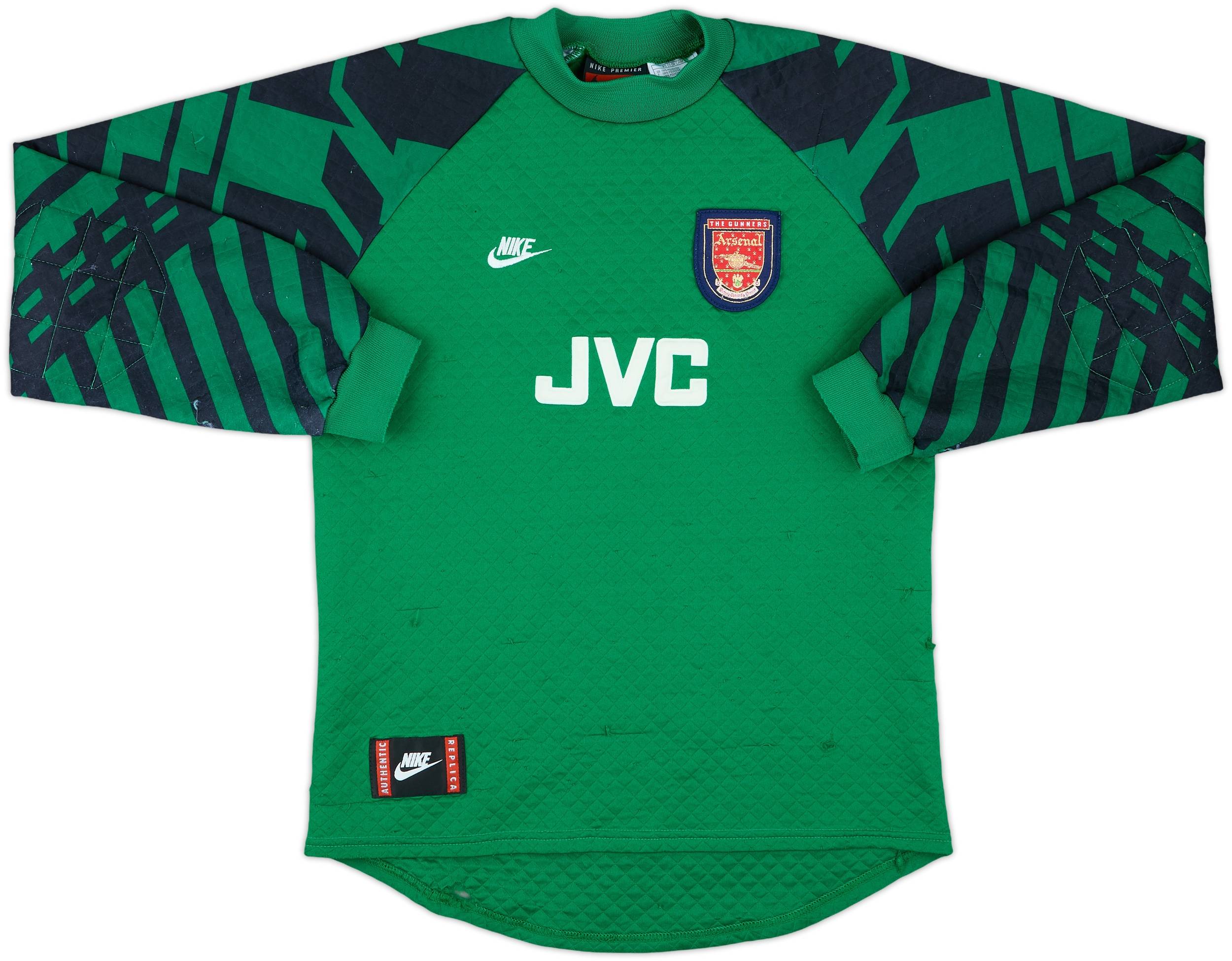 1995-97 Arsenal Signed GK Shirt - 8/10 - (XL.Boys)