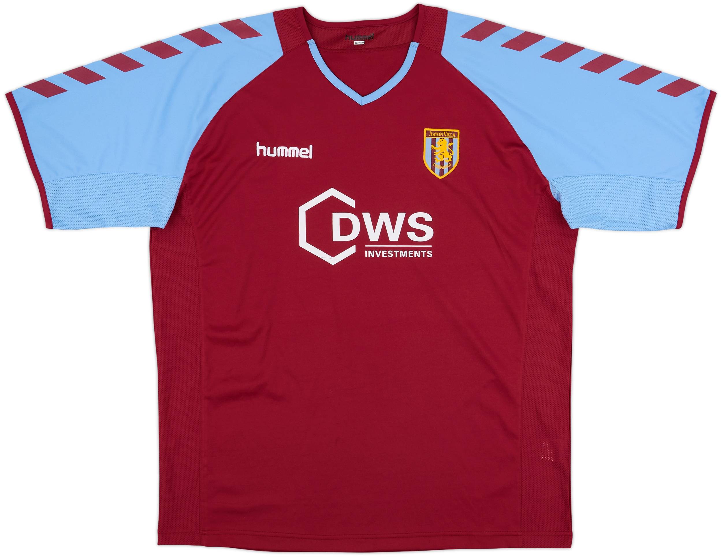 ウェア Hummel Aston Villa FC football shirts 2004-05 Aston Villa Home Shirt Angel #9 - 8/10 - (L)