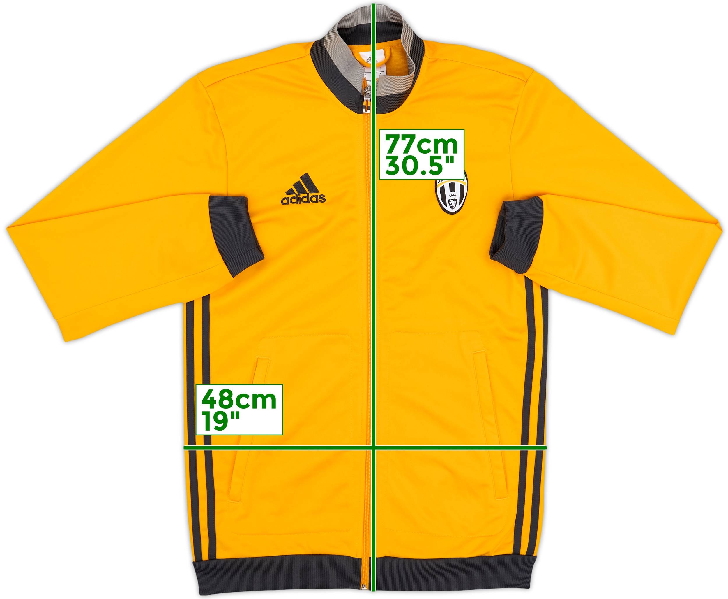 adidas - 新品JUVENTUS adidas フード付きジャケット イエロー　O 2016-17 Juventus adidas Hooded Track Jacket - 8/10 - (S)