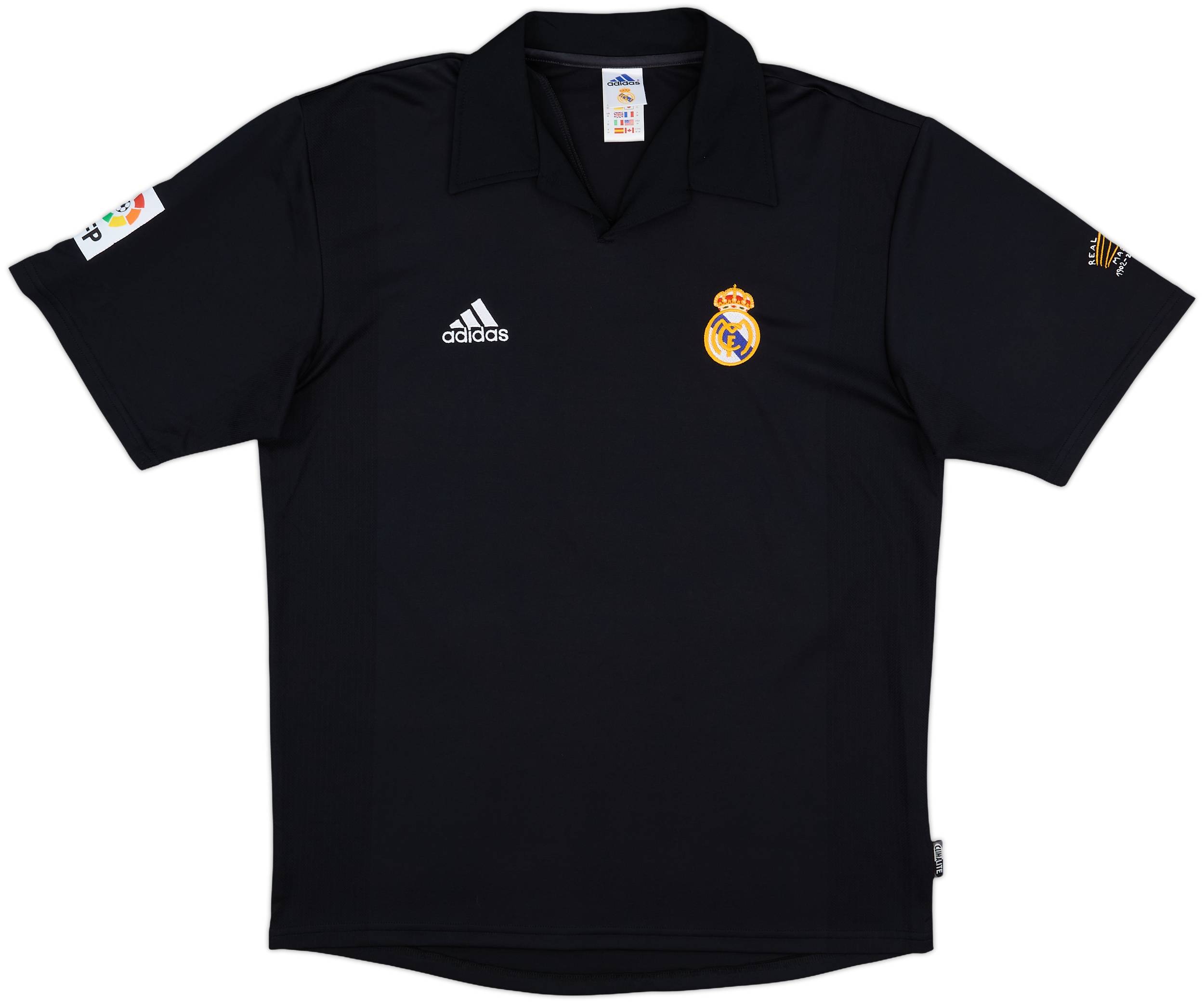 2001-02・adidas Real Madrid ユニホーム REAL MADRID 2001/2002 HOME FOOTBALL SHIRT ADIDAS L CENTENARY