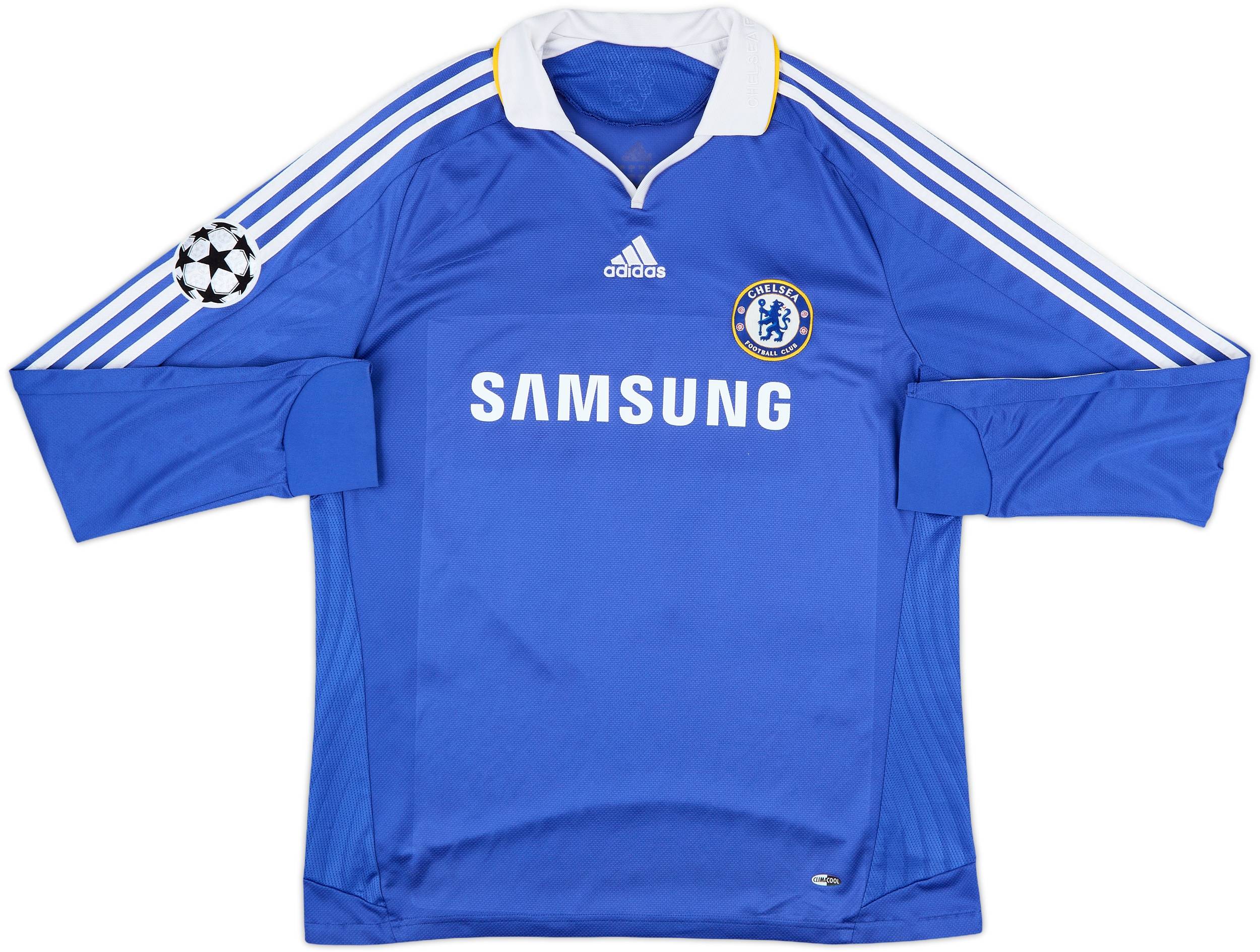2008-09 Chelsea Home L/S Shirt Drogba #11 - 8/10 - (L)
