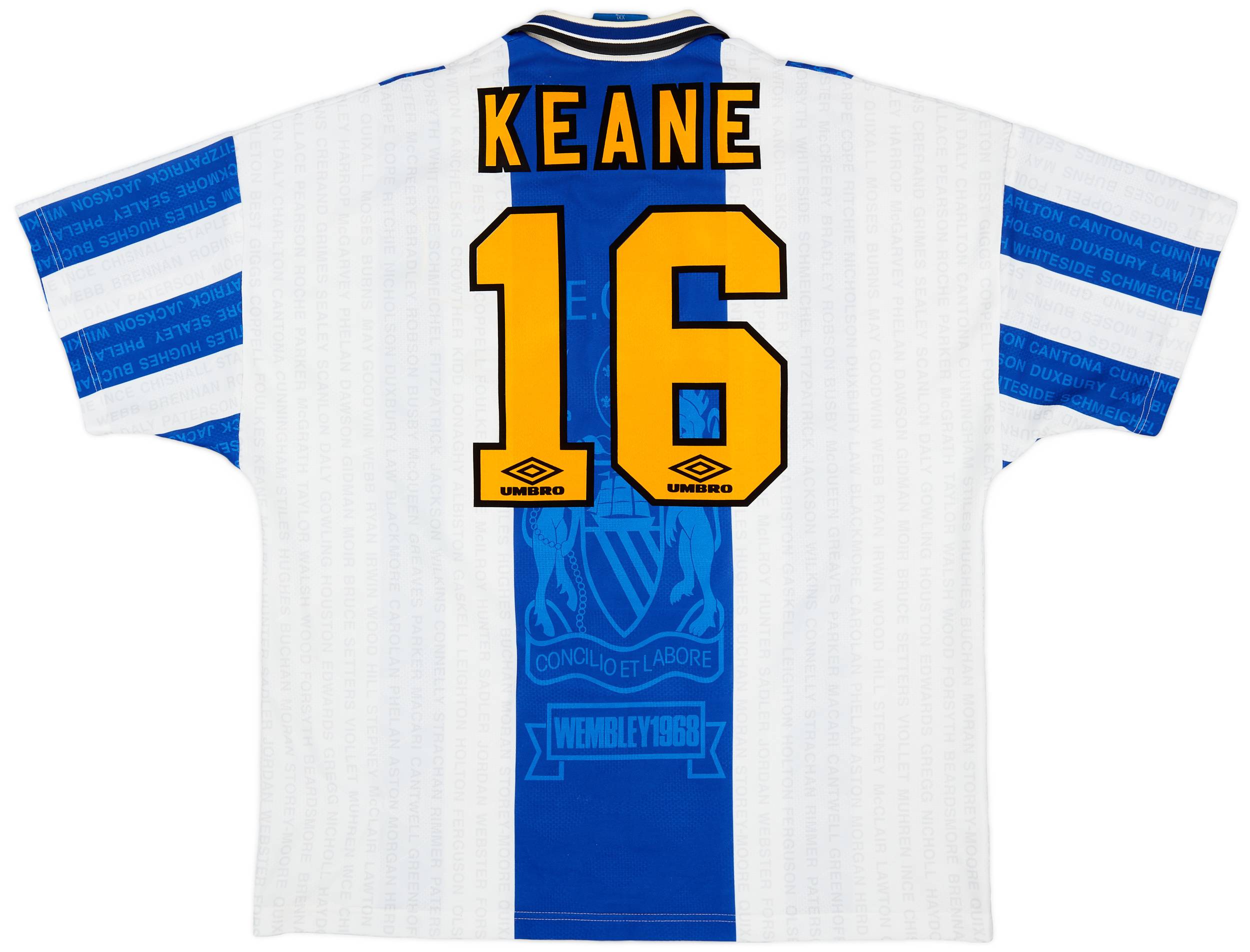 1994-96 Manchester United Third Shirt Keane #16 - 8/10 - (XXL)