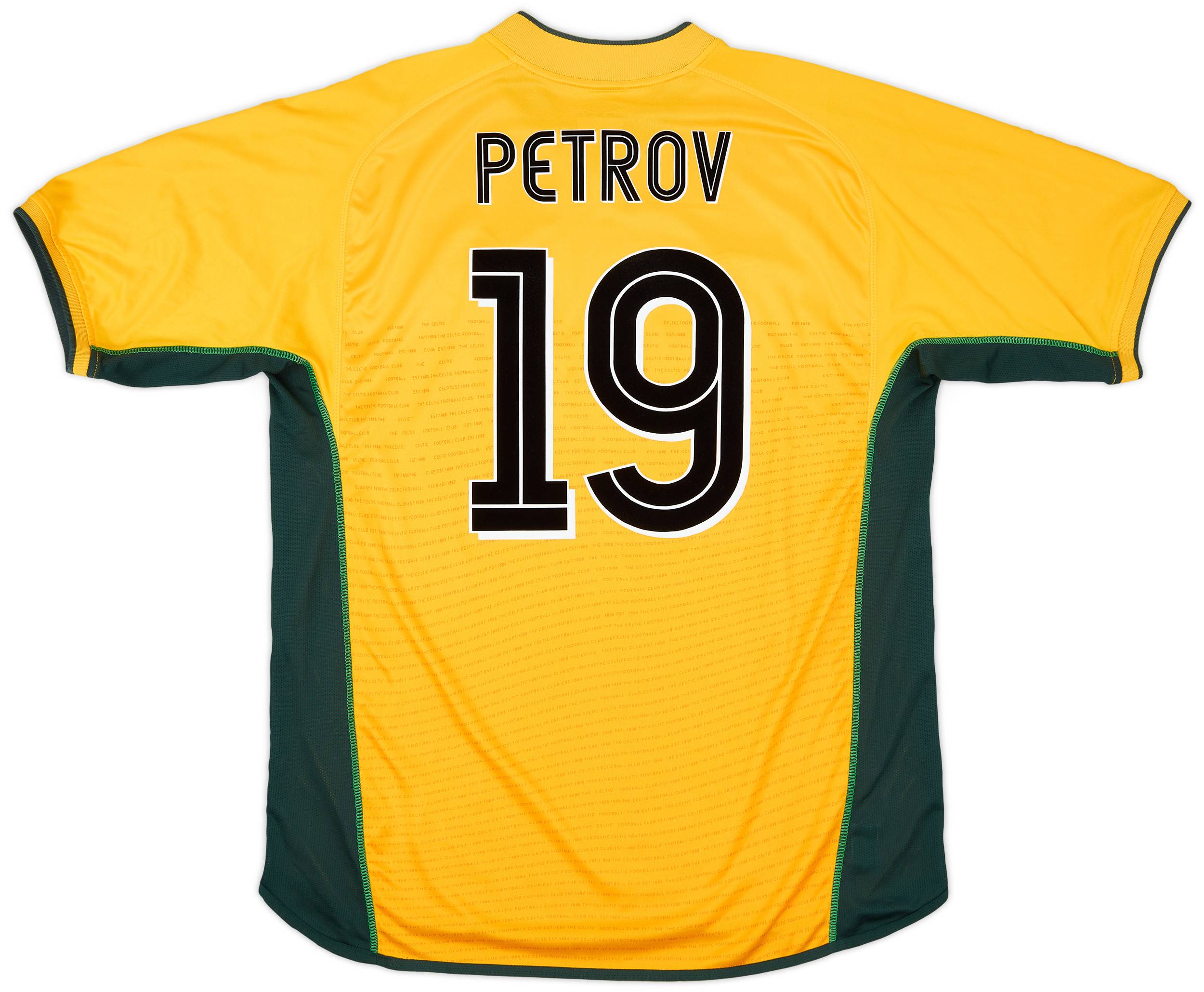 2002-03 Celtic Away Shirt Petrov #19 - 8/10 - (XL)