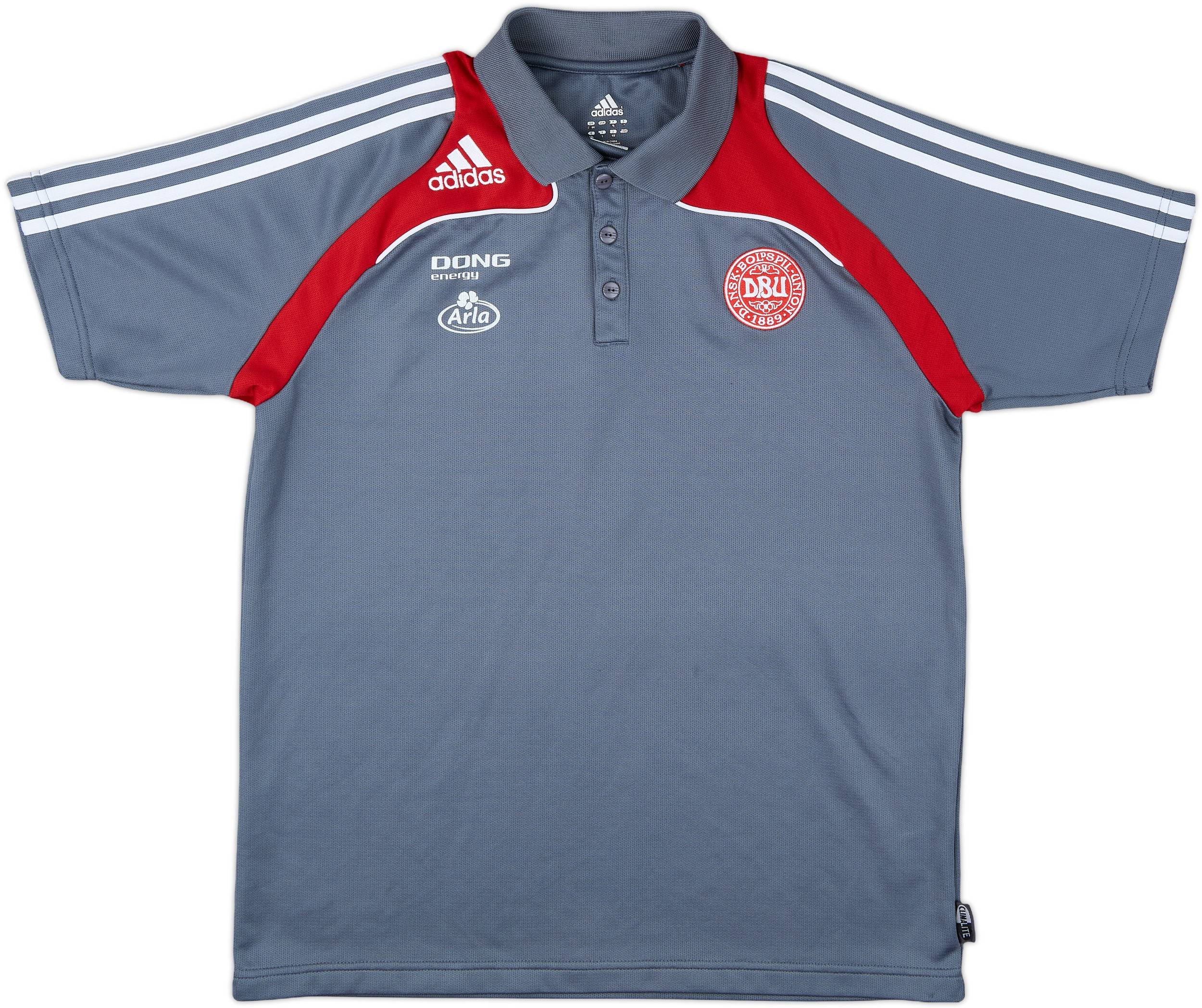 2007-08 Denmark adidas Polo Shirt - 8/10 - (L)