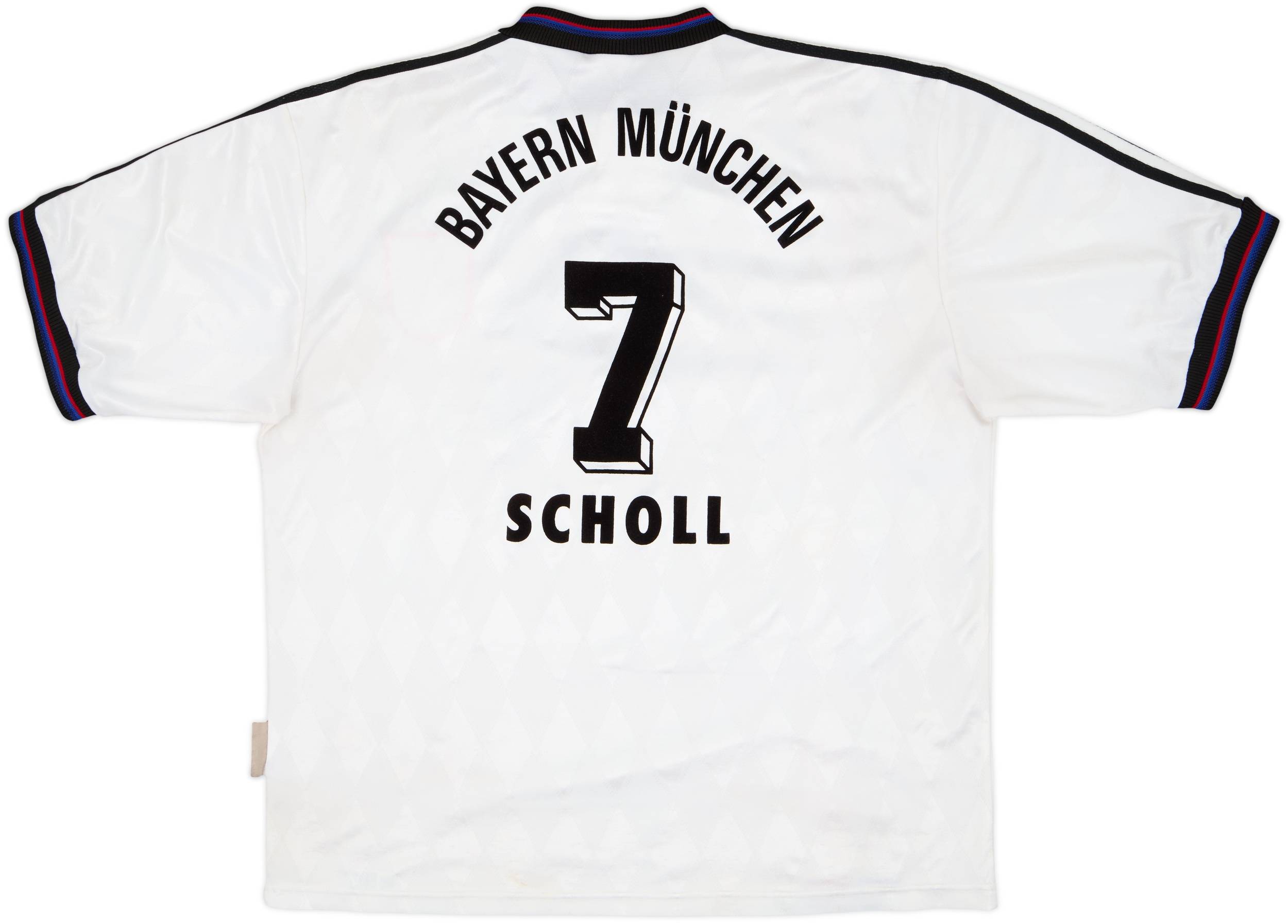 FC Bayern München   98-00 AWAY Matthäus 1996-98 Bayern Munich Away Shirt Scholl #7 - 6/10 - (XL)