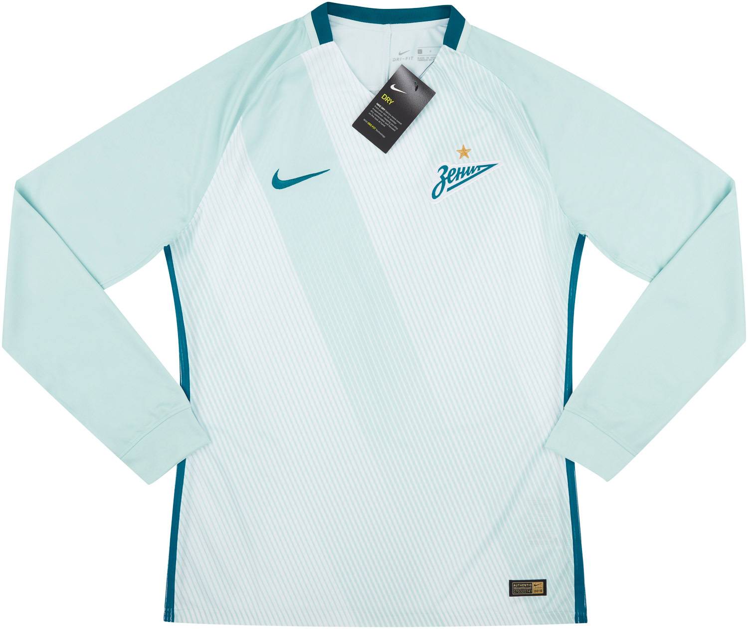 2016-17 Zenit St. Petersburg Player Issue Away L/S Shirt XL