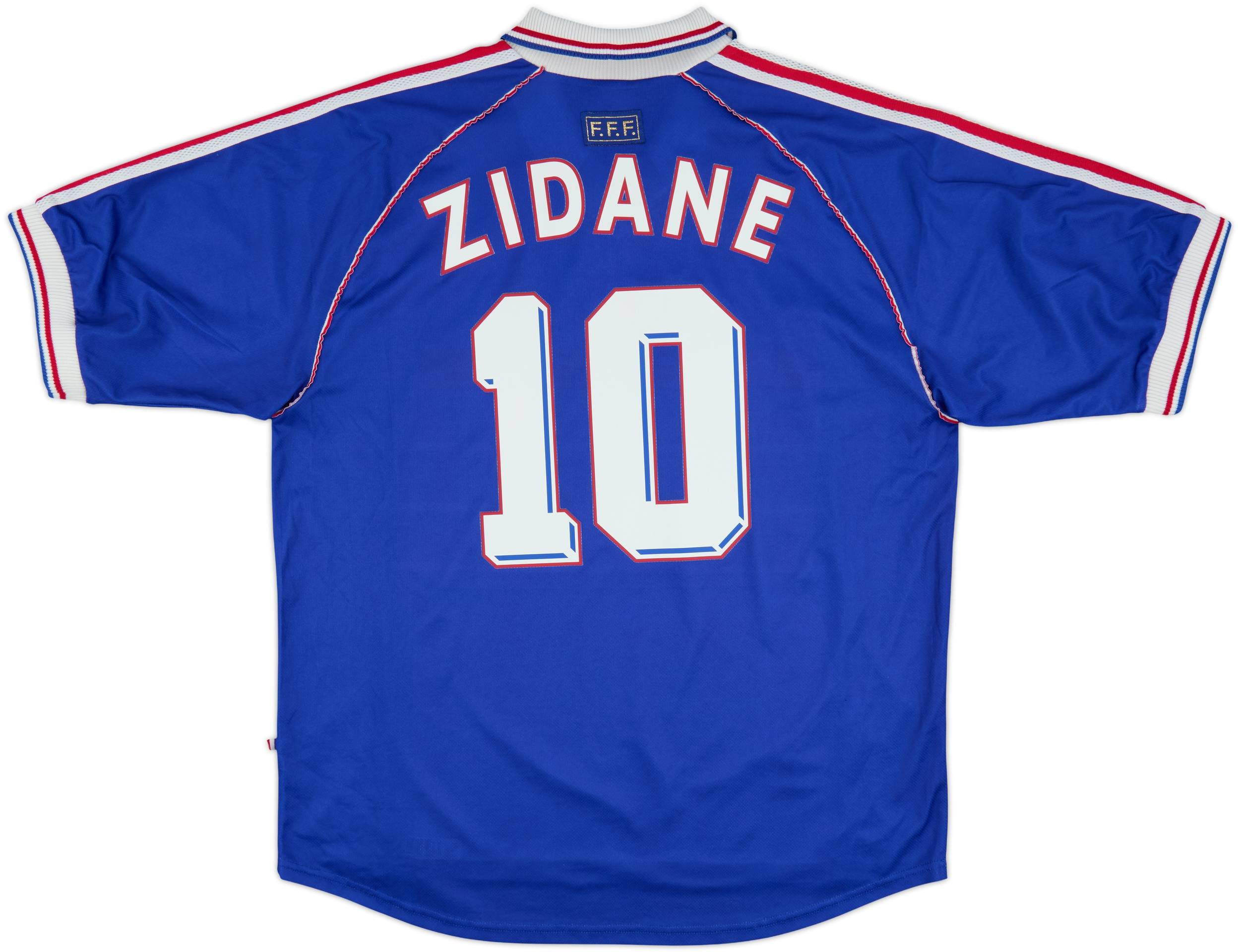 1998-00 France Home Shirt Zidane #10 - 10/10 - (XL)