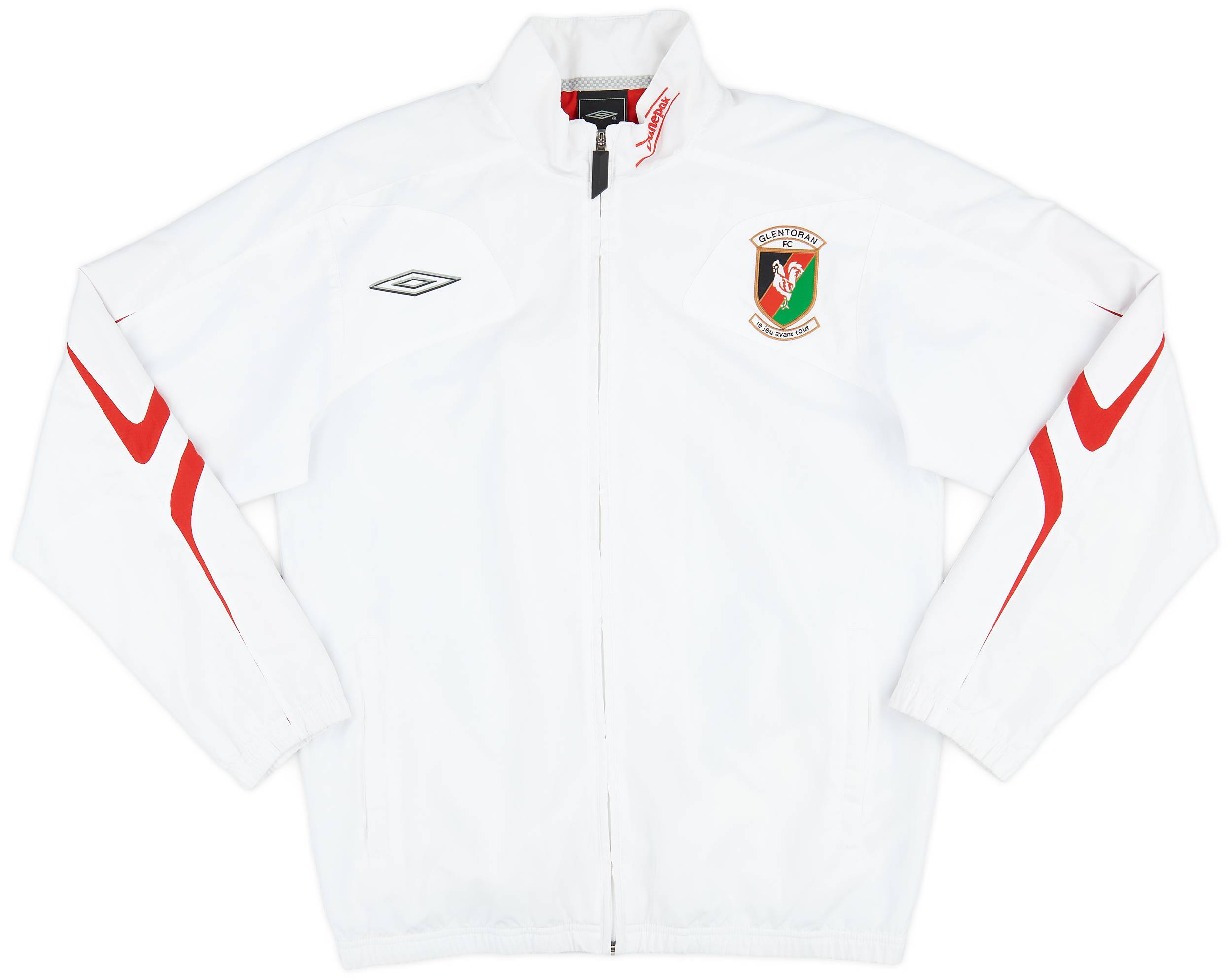 2007-08 Glentoran Umbro Track Jacket - 8/10 - (S)