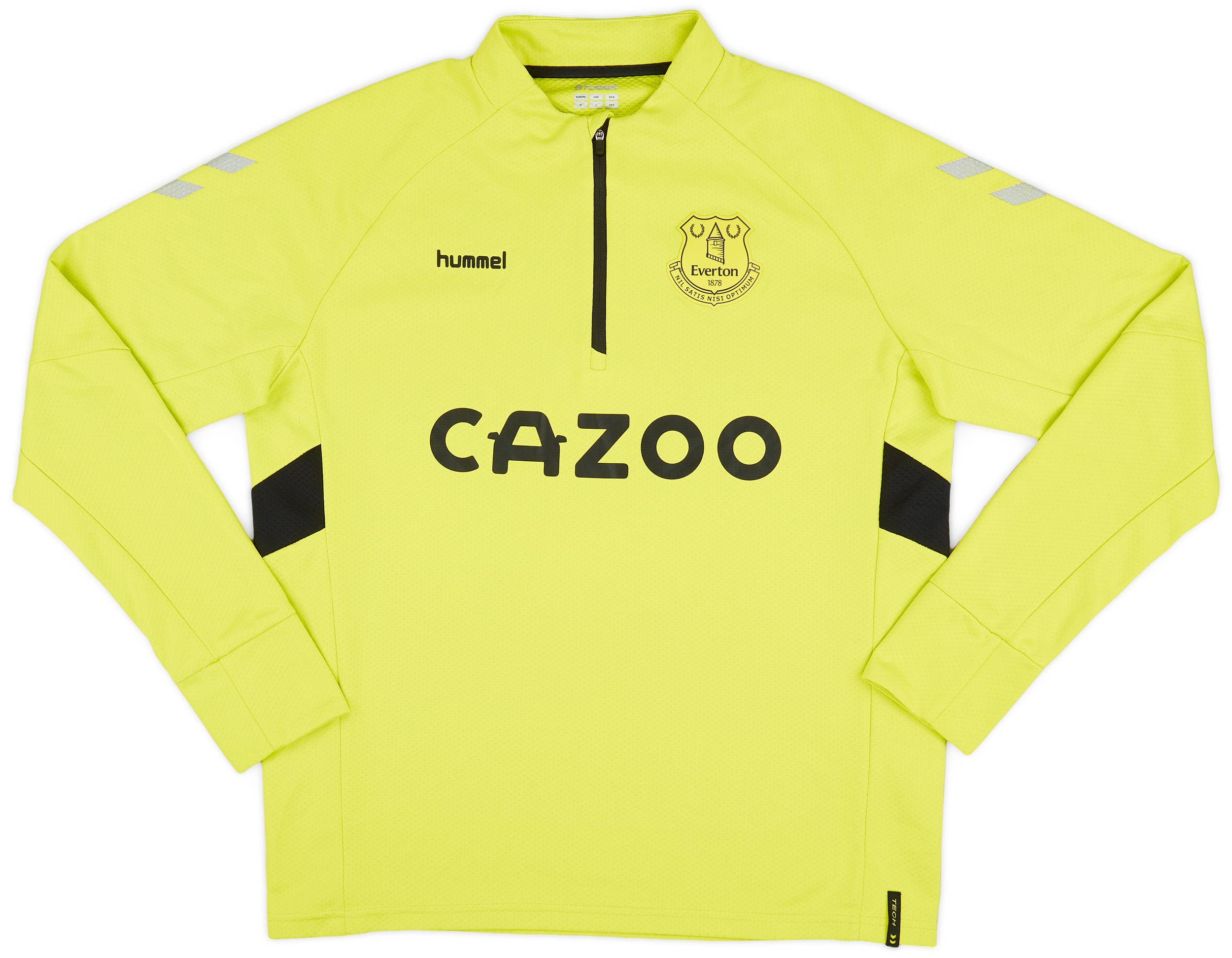 2020-21 Everton Hummel 1/4 Zip Drill Top - 7/10 - (XL)