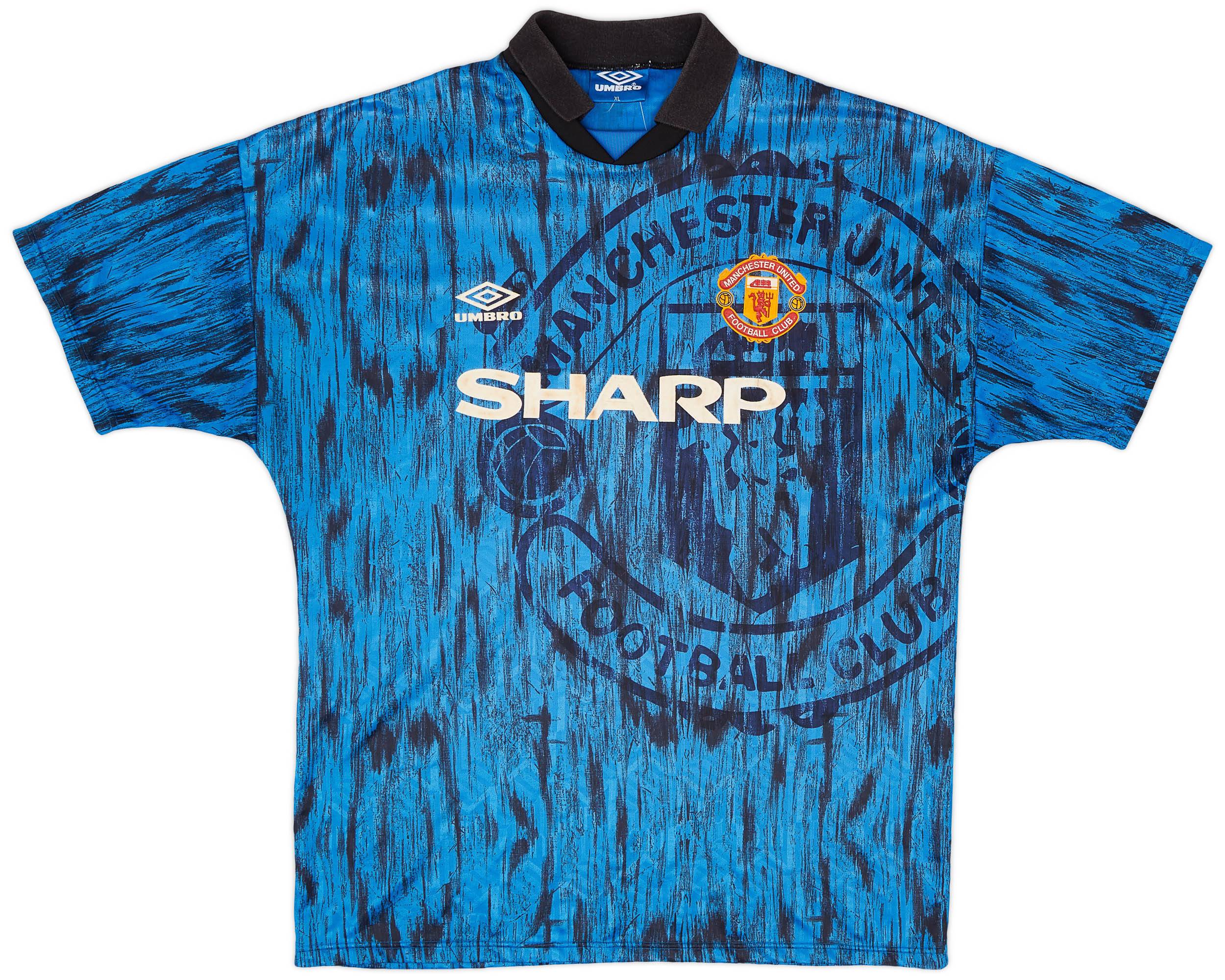 1992-93 Manchester United Away Shirt - 7/10 - (XL)