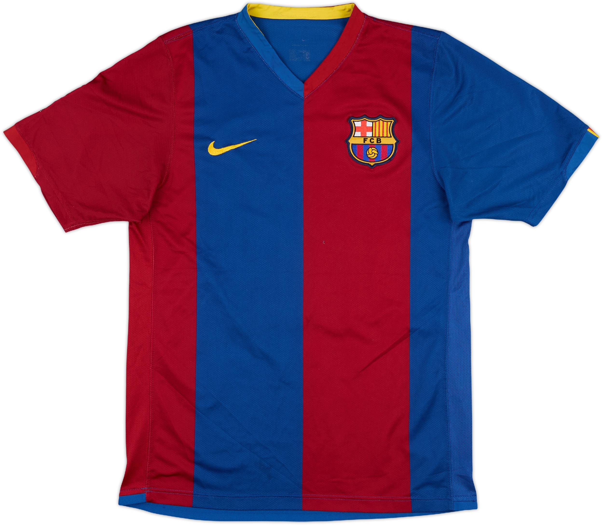 「#期間限定」のおすすめ人気ランキング 2006-07 Barcelona Home Shirt Messi #19 - 5/10 - (S) ウェア