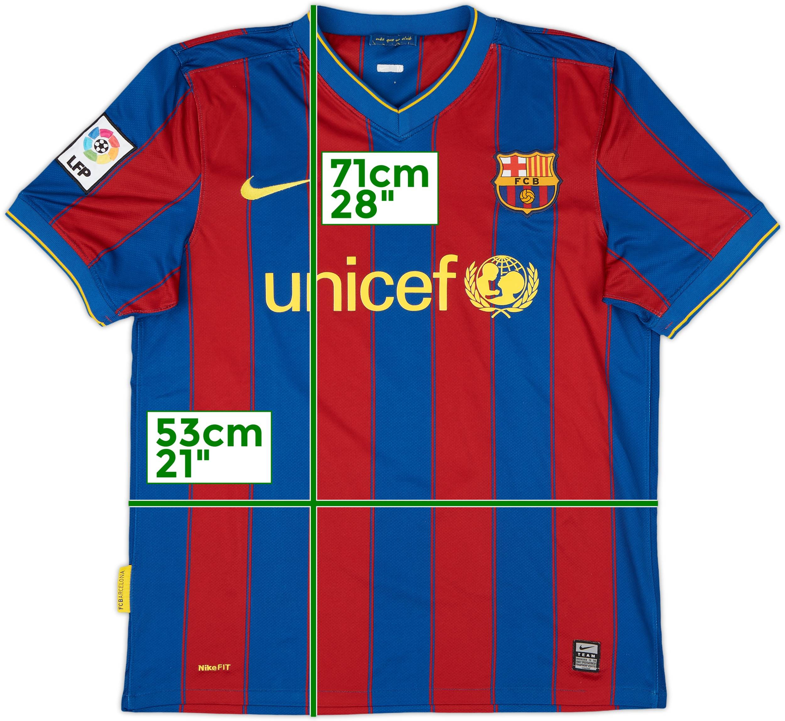 2009-10 Barcelona Home Shirt A.Iniesta #8 - 9/10 - (M)