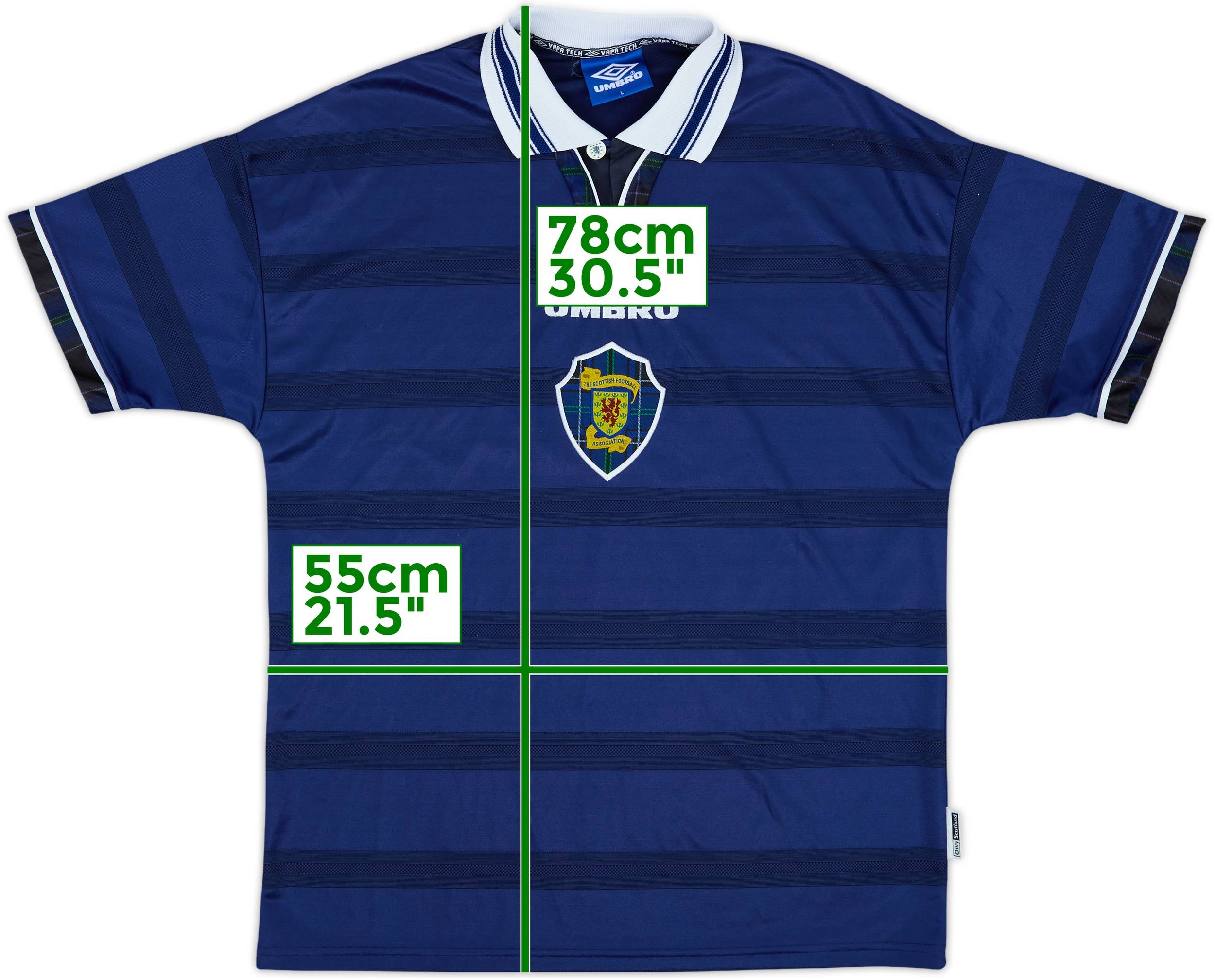 1998-00 Scotland Home Shirt - 9/10 - (L)