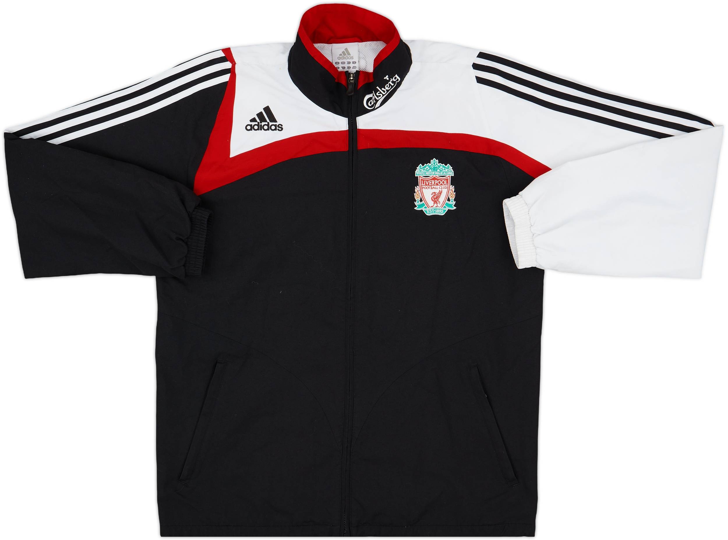 2007-08 Liverpool adidas Track Jacket - 8/10 - (L)