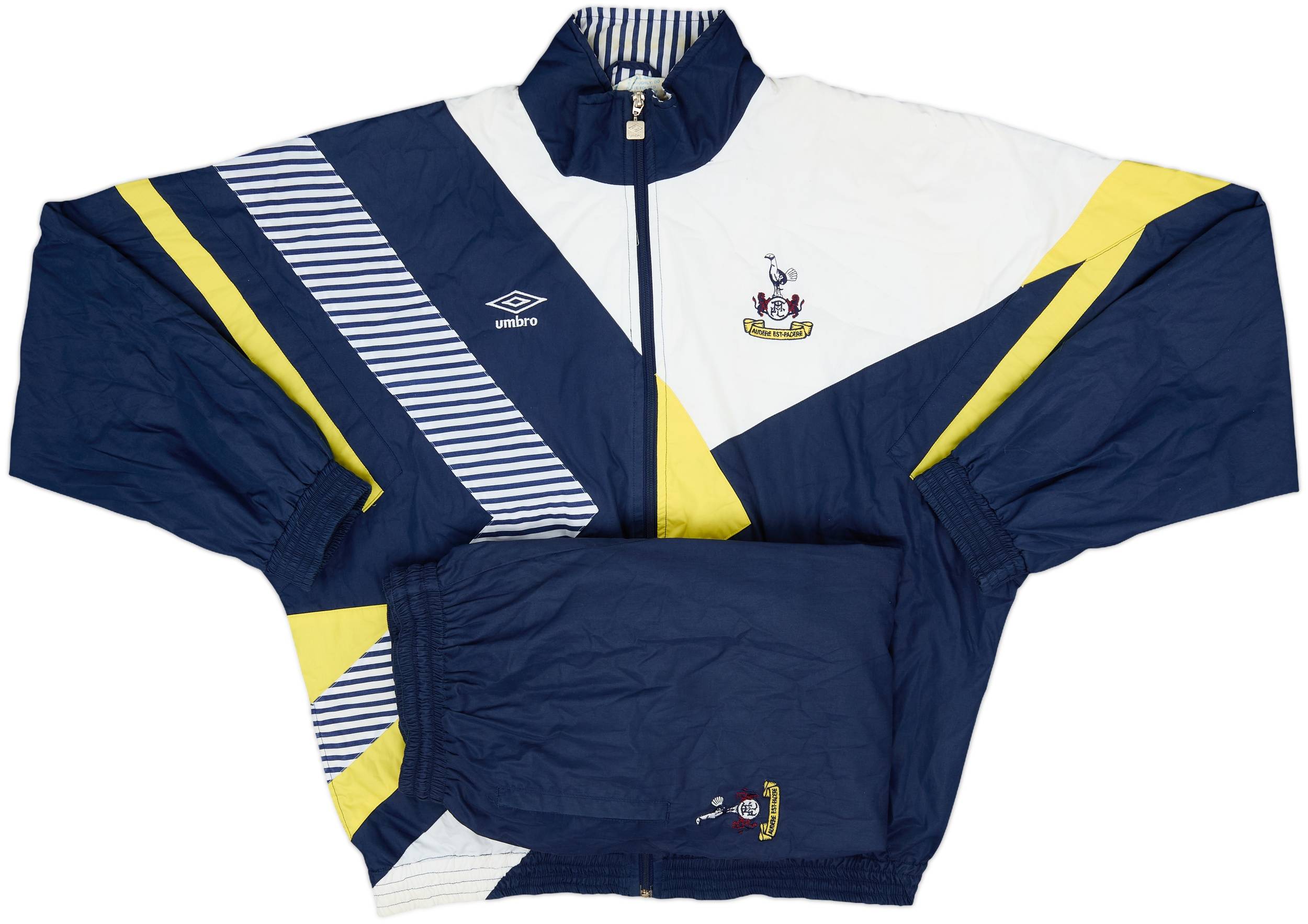 1991-93 Tottenham Umbro Tracksuit - 9/10 - (XL)