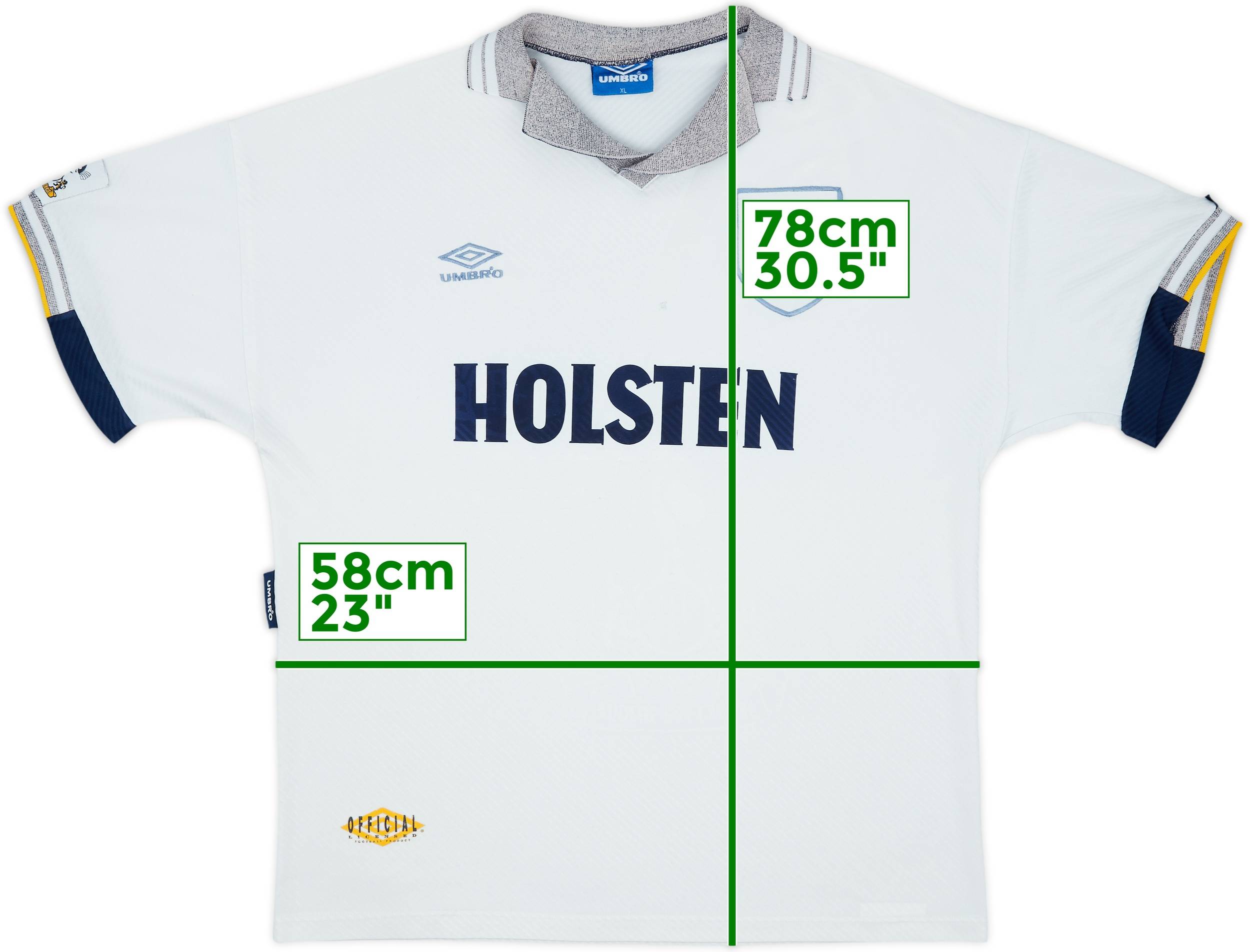 1994-95 Tottenham Home Shirt - 4/10 - (XL)