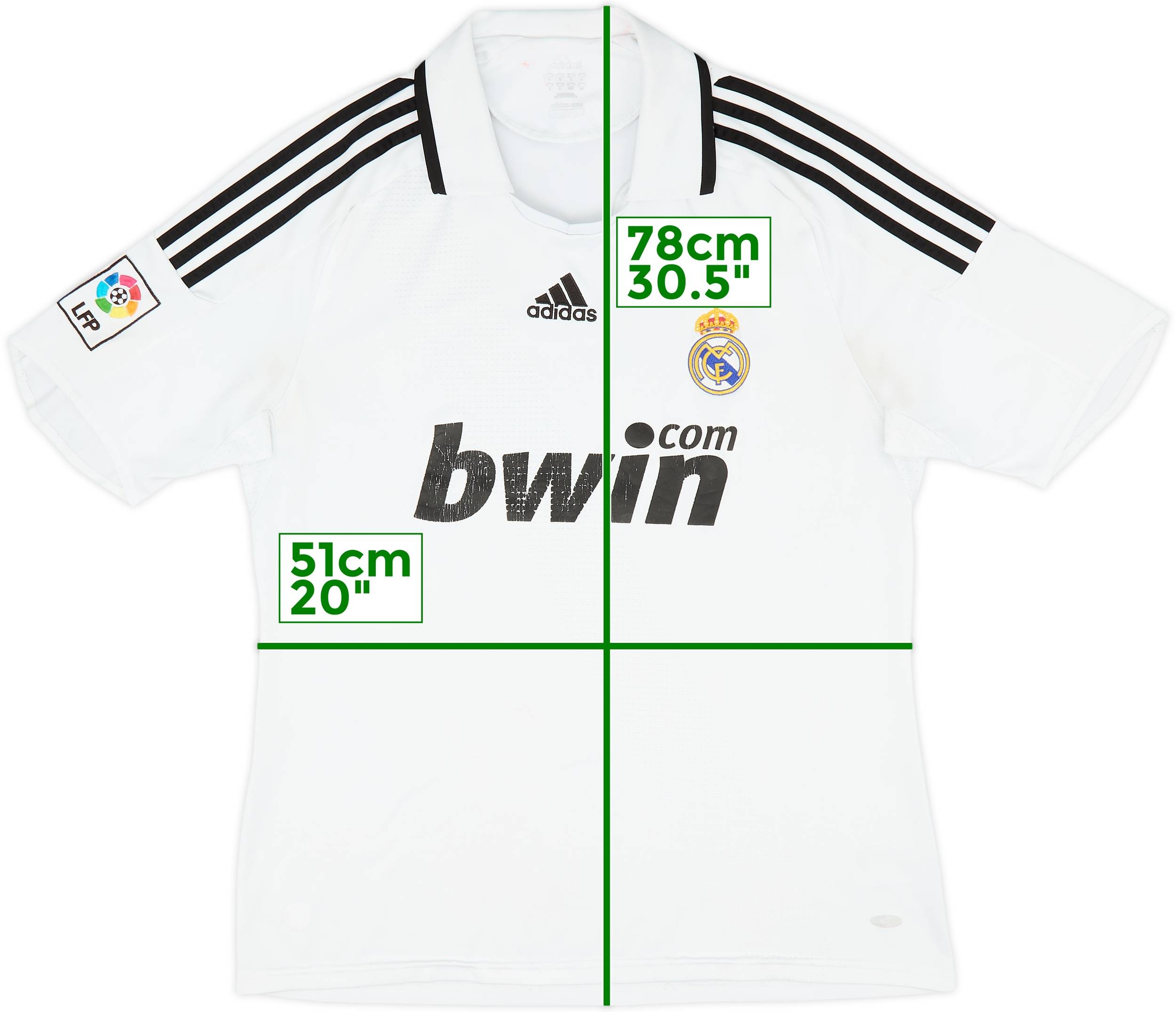 2008-09 Real Madrid Home Shirt - 5/10 - (L)