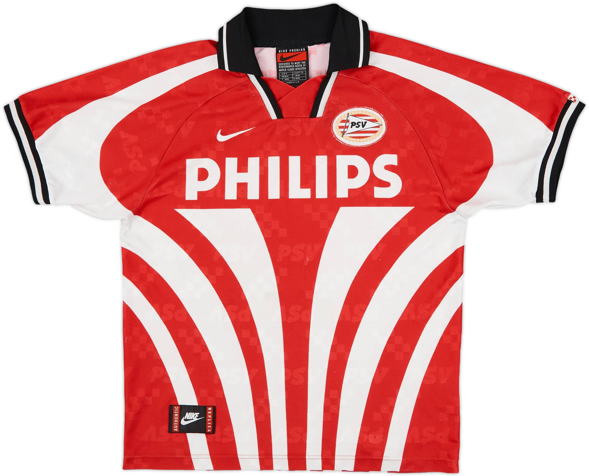上品スタイル 1996-97 PSV Home Shirt - 6/10 - (M) 記念グッズ
