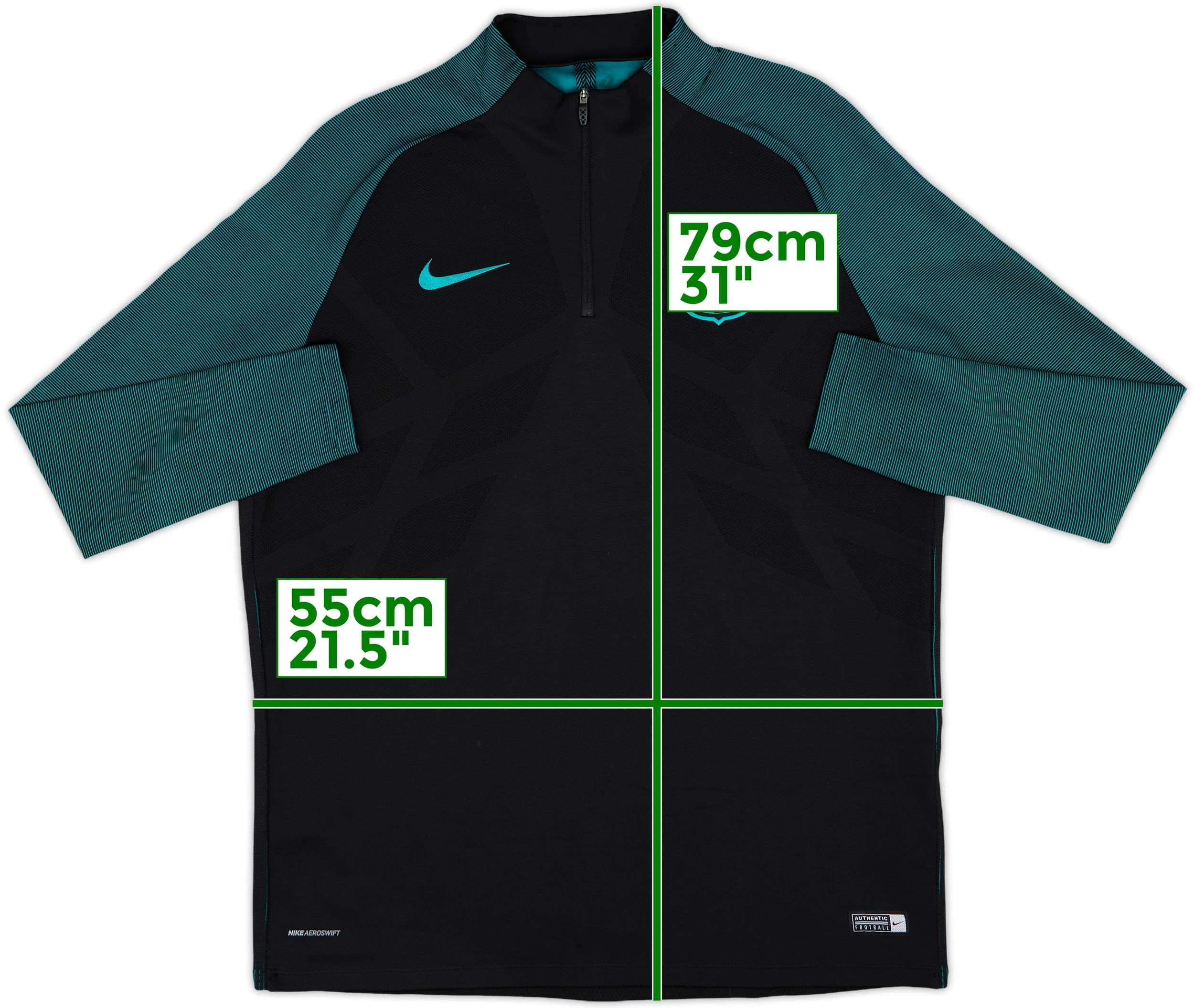 2016-17 Barcelona Nike Aeroswift 1/4 Zip Drill Top - 9/10 - (XL)