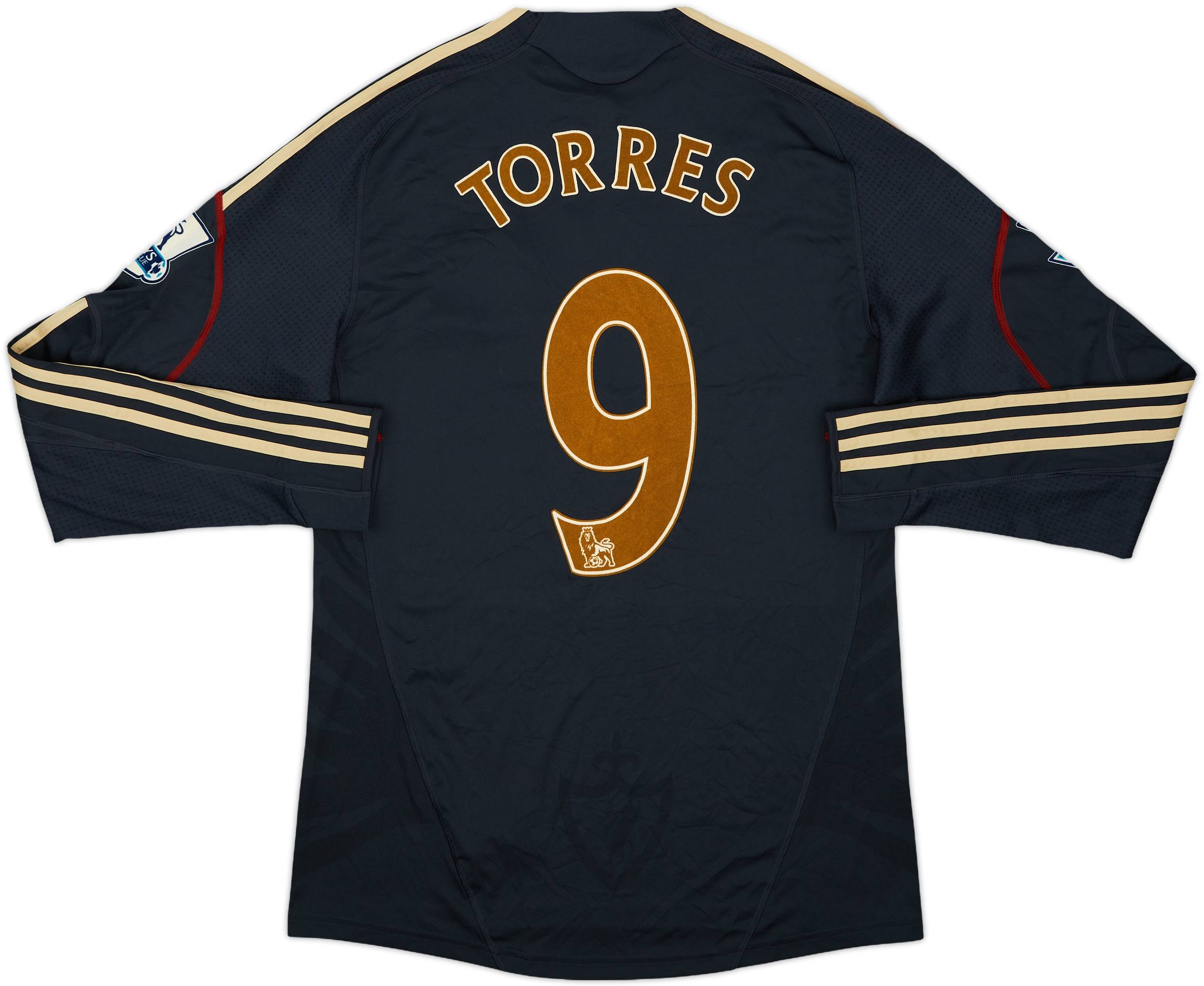 限定価格セール！ 2009-10 Liverpool (M) - 5/10 - #9 Torres Shirt L/S Away ウェア