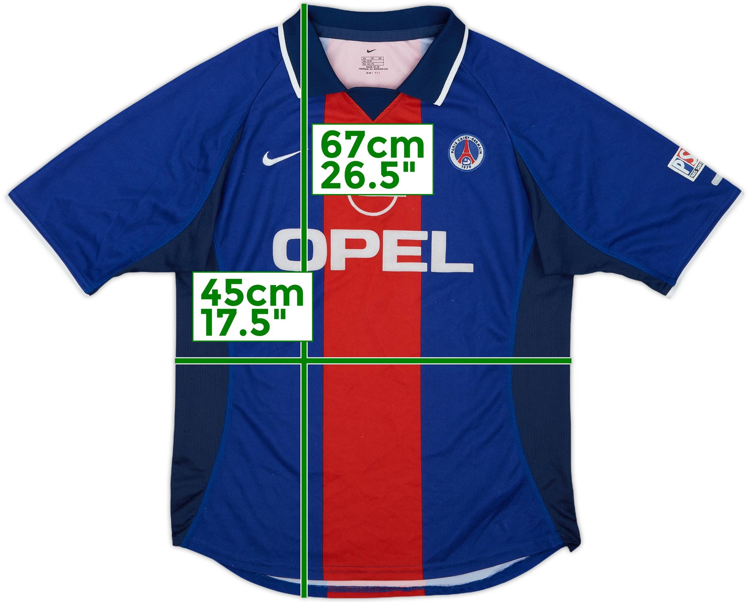 2000-01 Paris Saint-Germain Home Shirt - 8/10 - (XL.Boys)