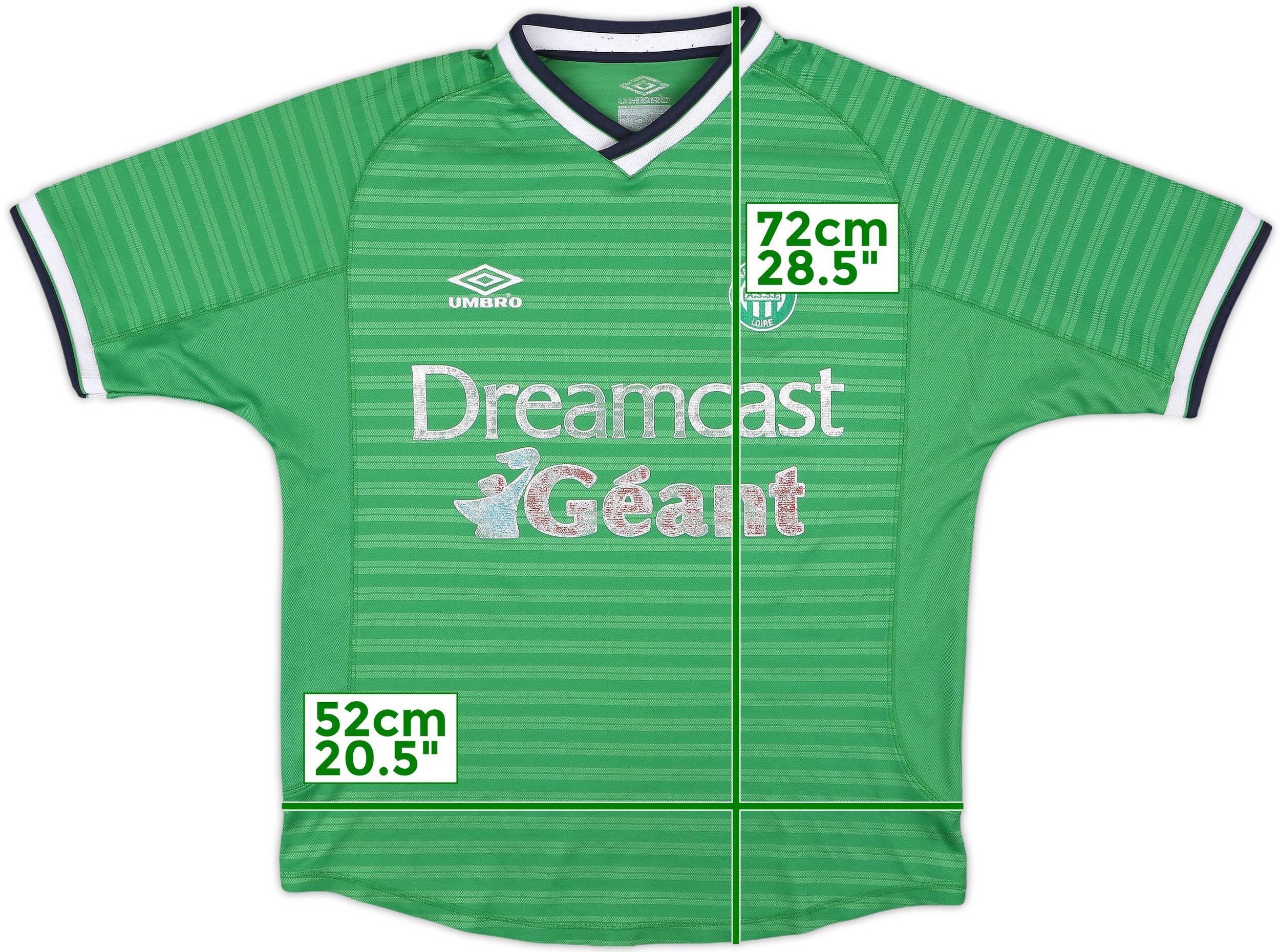 2000-01 Saint Etienne Home Shirt - 4/10 - (L)