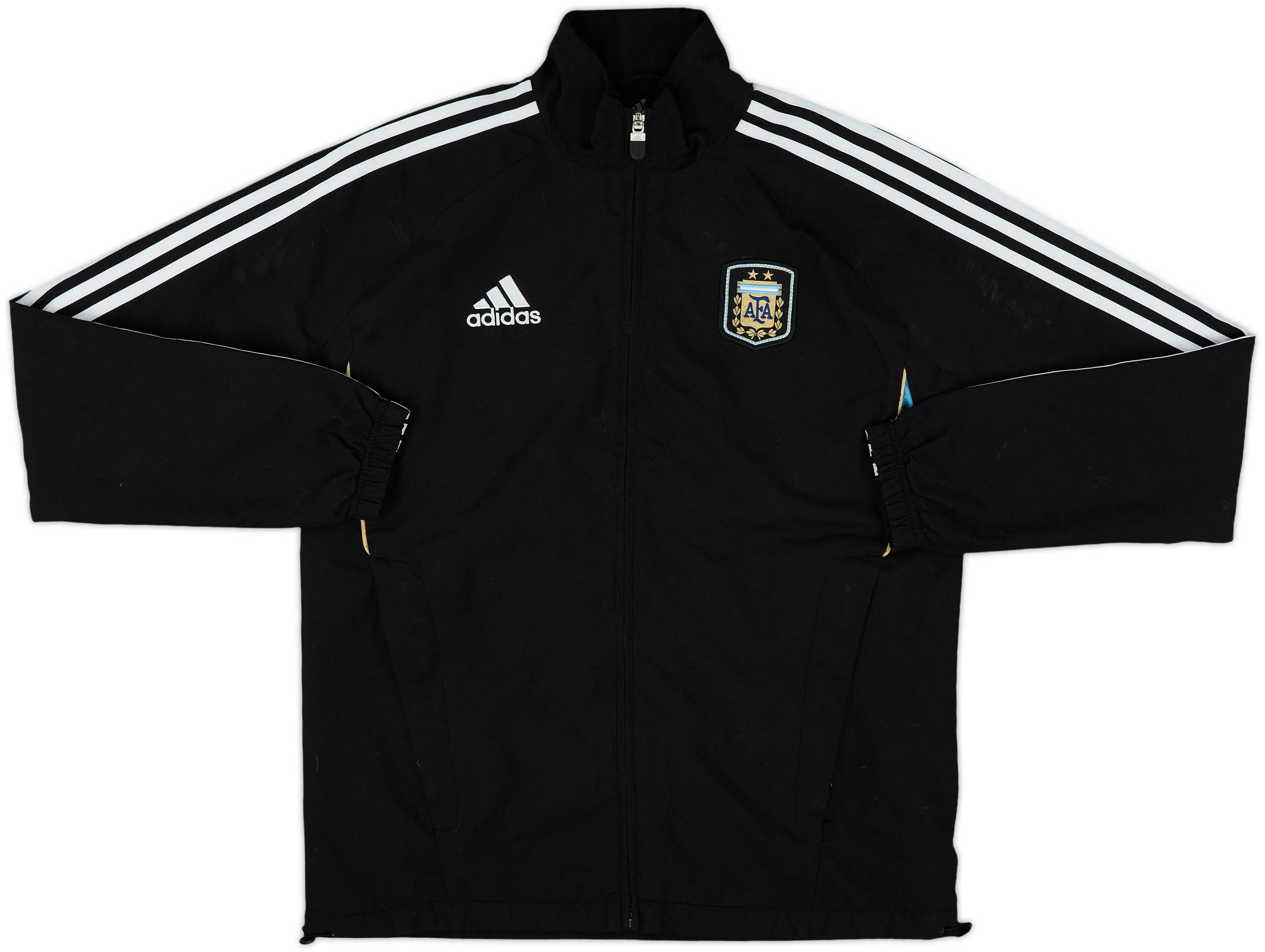 Adidas Argentina Track Jacket Black Full Zip Soccer Football