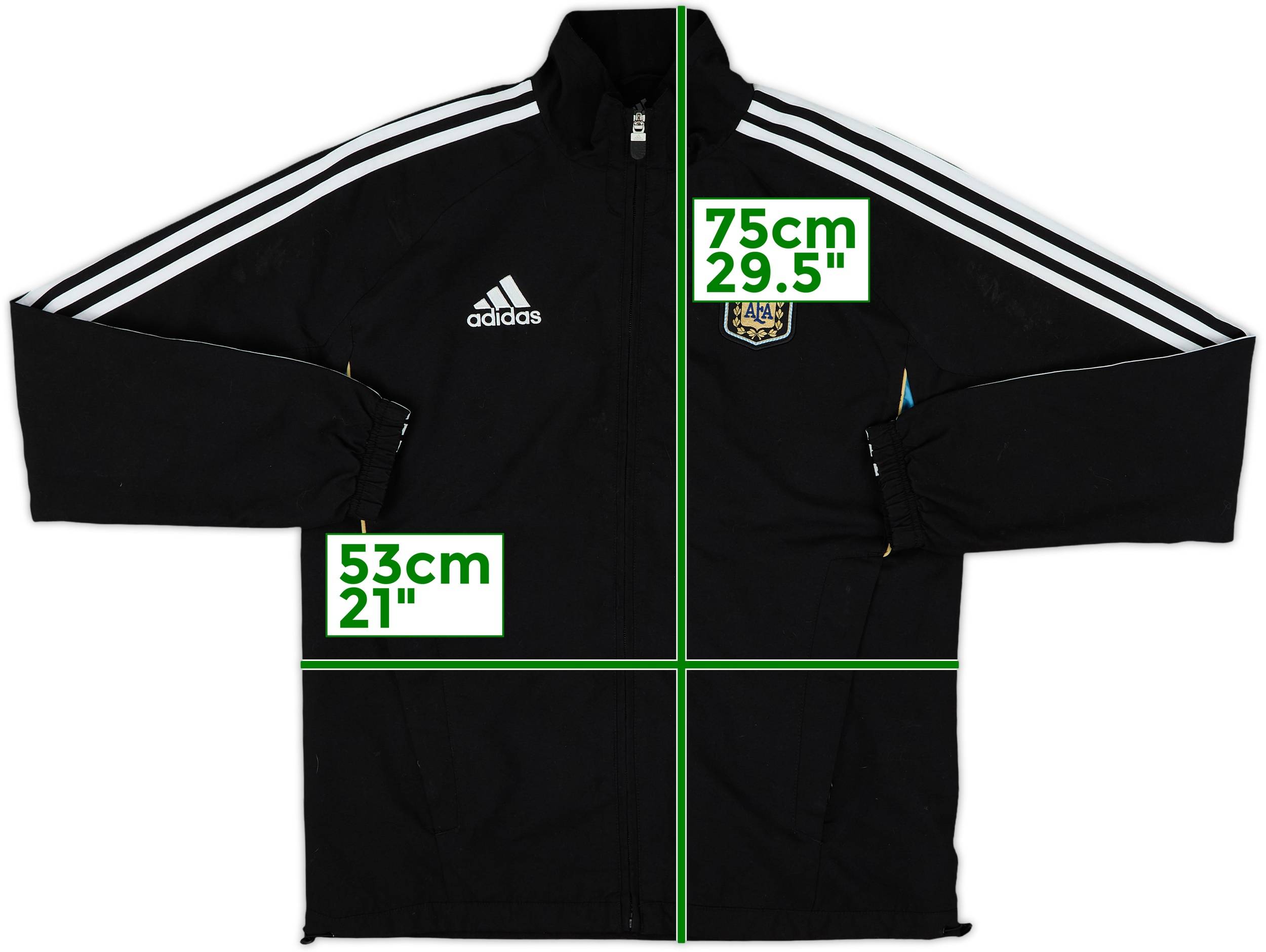 Adidas Argentina Track Jacket Black Full Zip Soccer Football