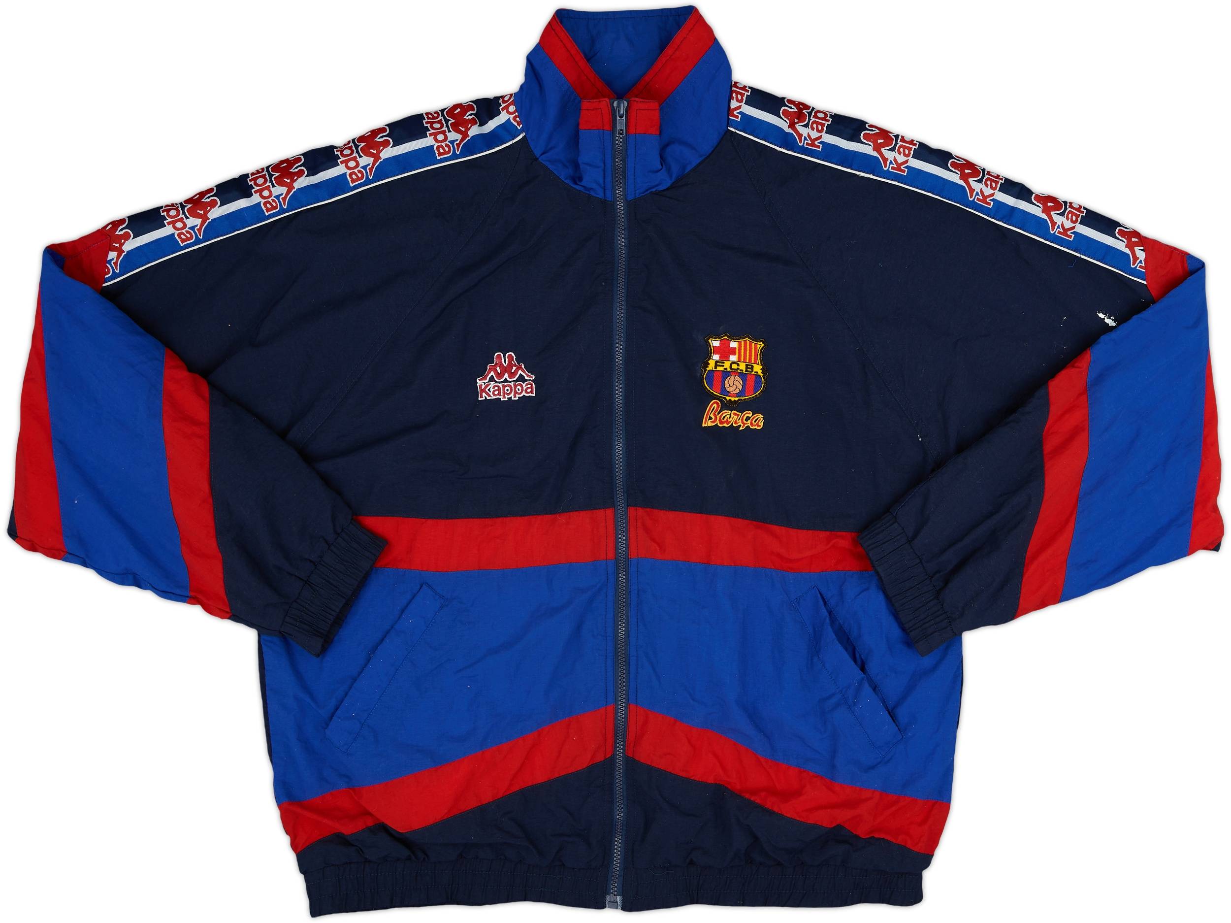 1995-97 Barcelona Kappa Track Jacket - 8/10 - (L)