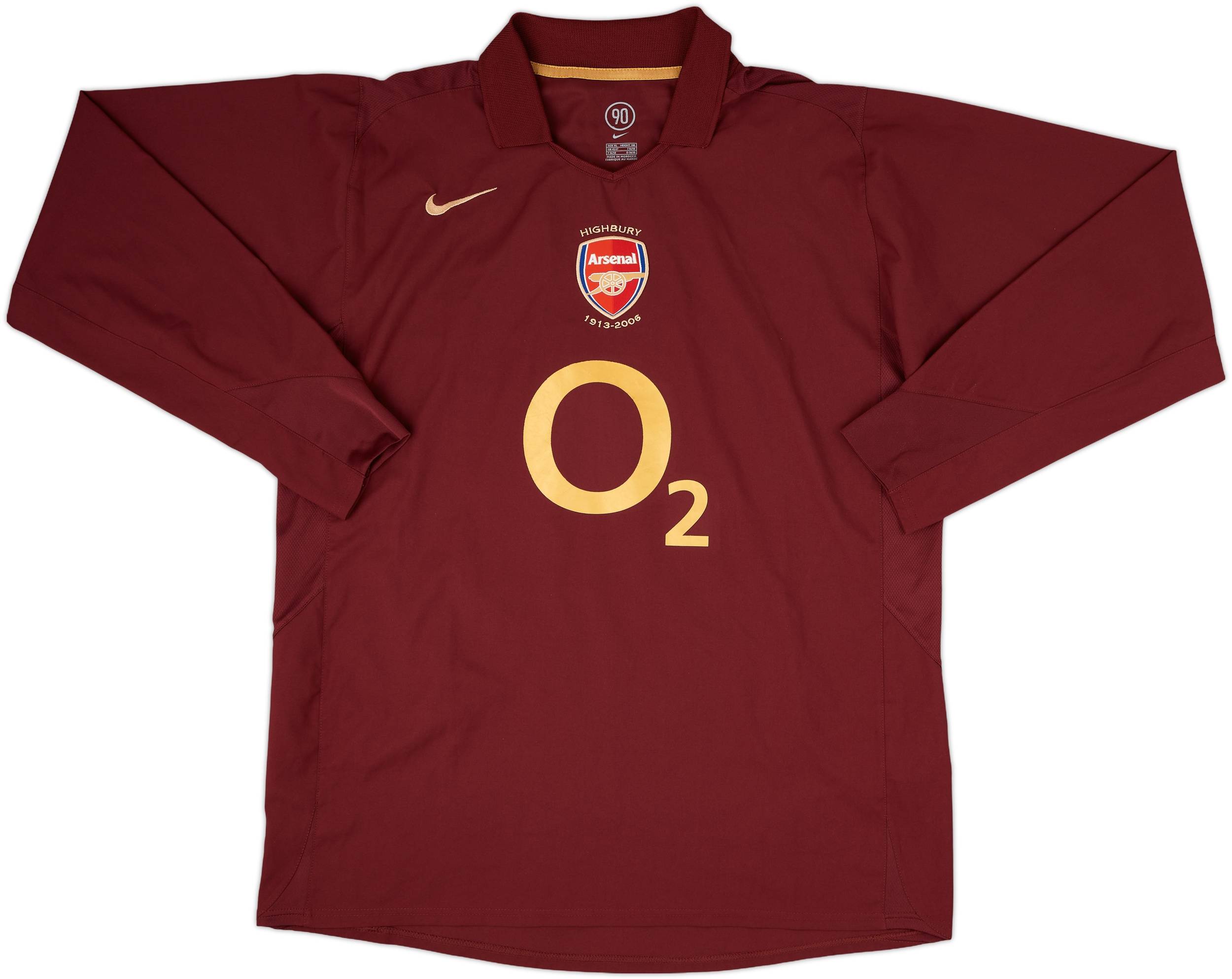 大人気新品セール ブ 2005-06 (XL) - 8/10 - #14 Henry Shirt L/S Home Arsenal ウェア