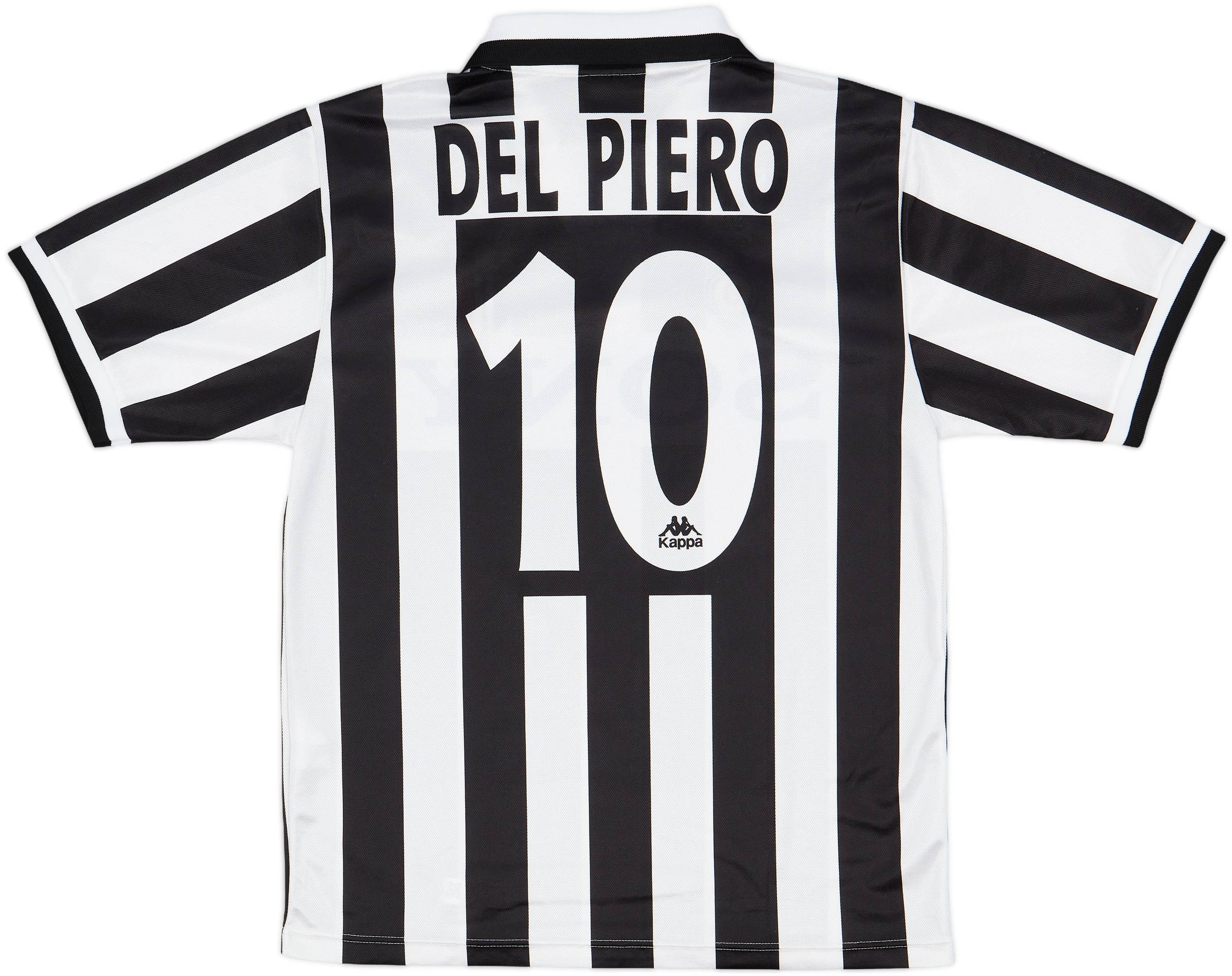 1995-97 Juventus Home Shirt Del Piero #10 - 8/10 - (M)