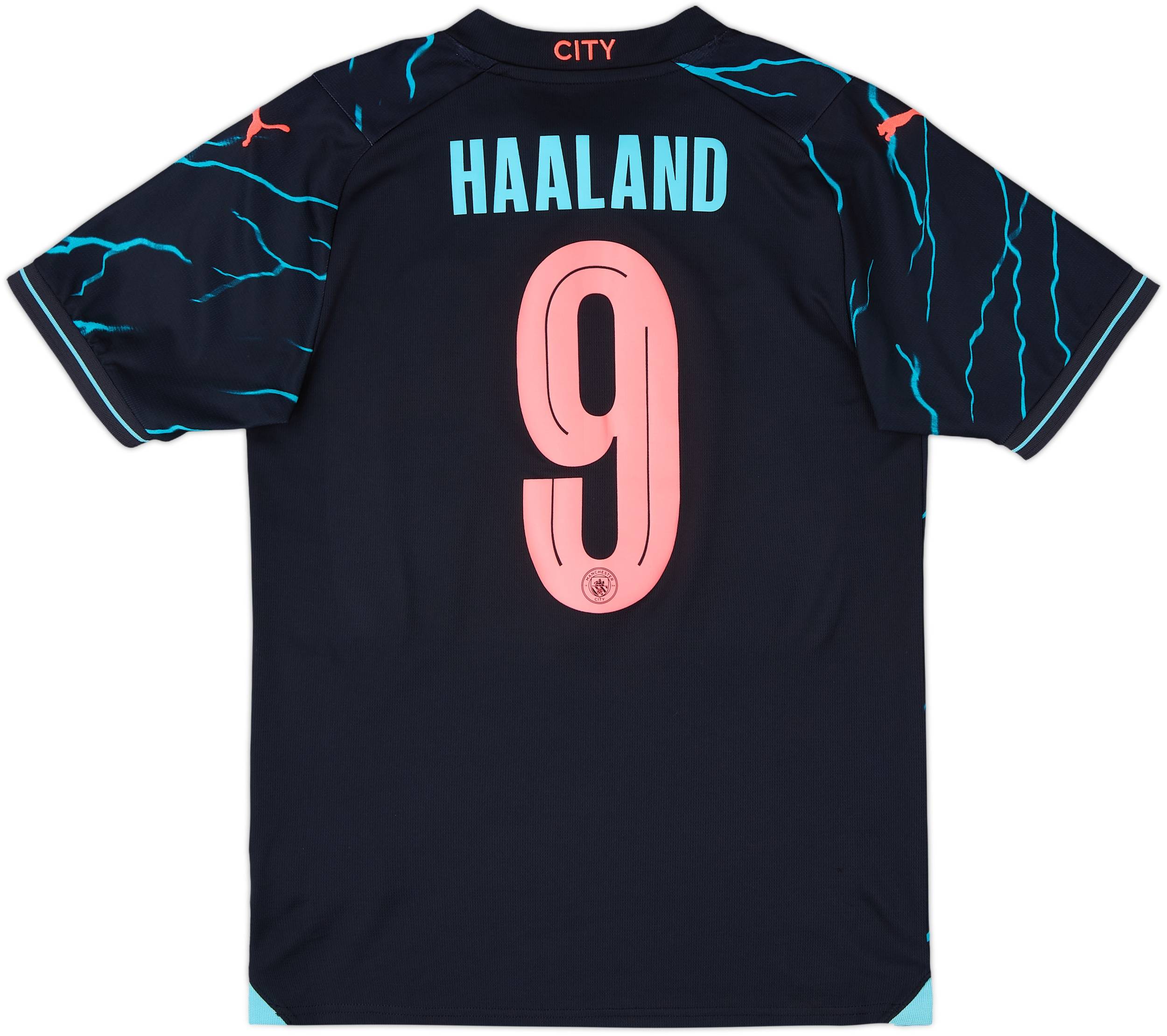 2023-24 Manchester City Third Shirt Haaland #9 - 8/10 - (S)