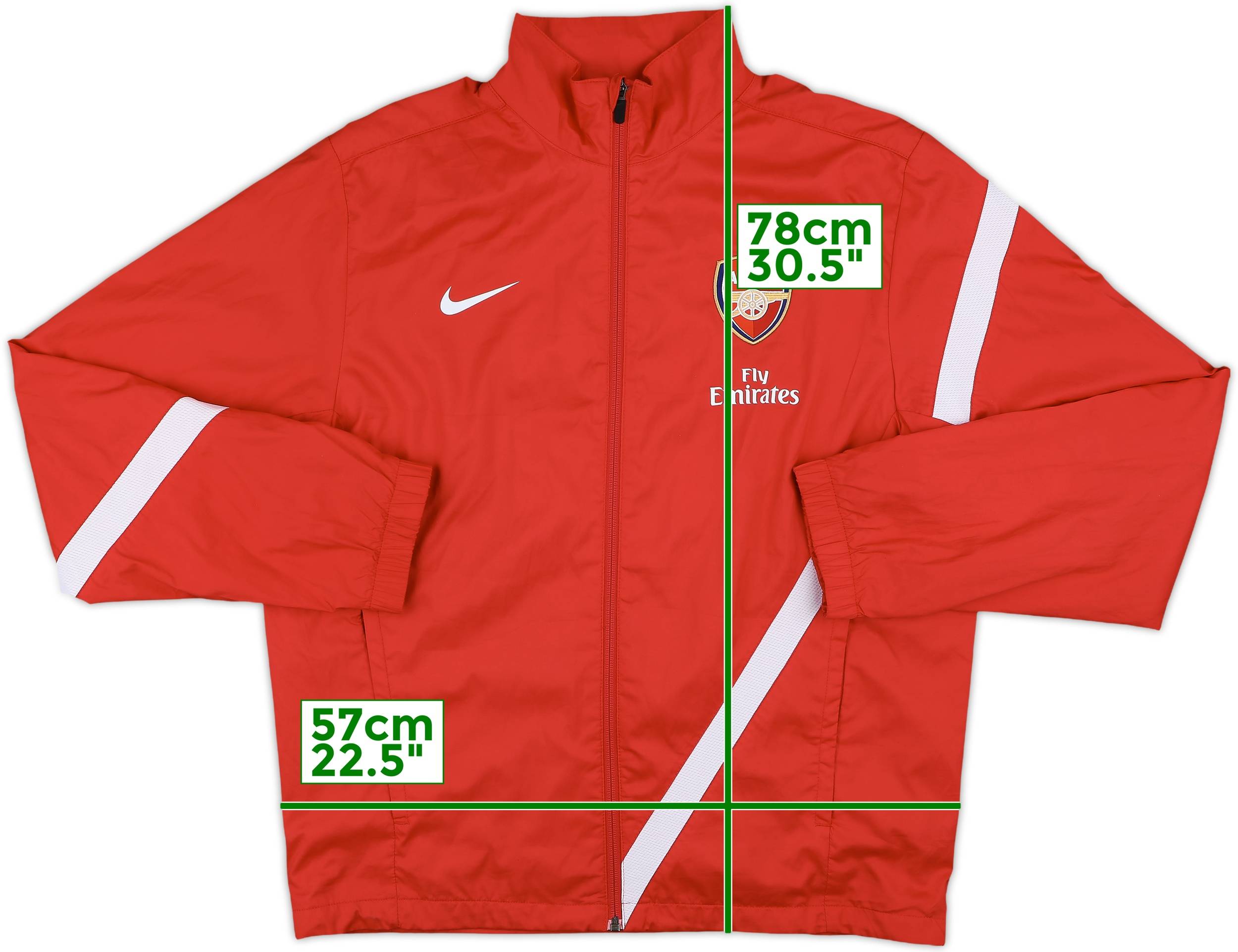 NIKE×ARSENAL 12-13 トラックジャケット-XL 2012-13 Arsenal Nike Track Jacket - 8/10 - (S)