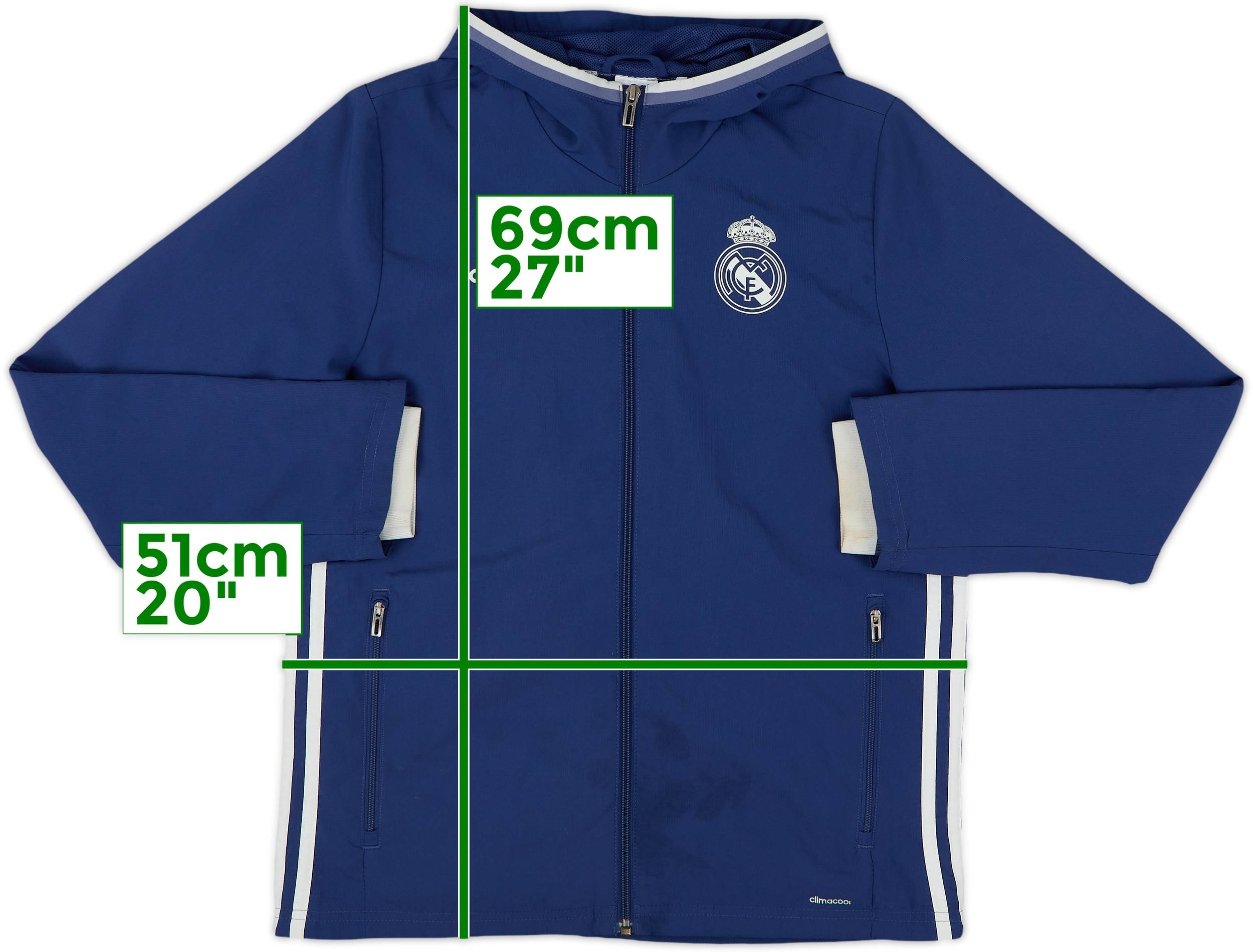 2008-09 Real Madrid adidas Track Jacket - 9/10 - (M/L)