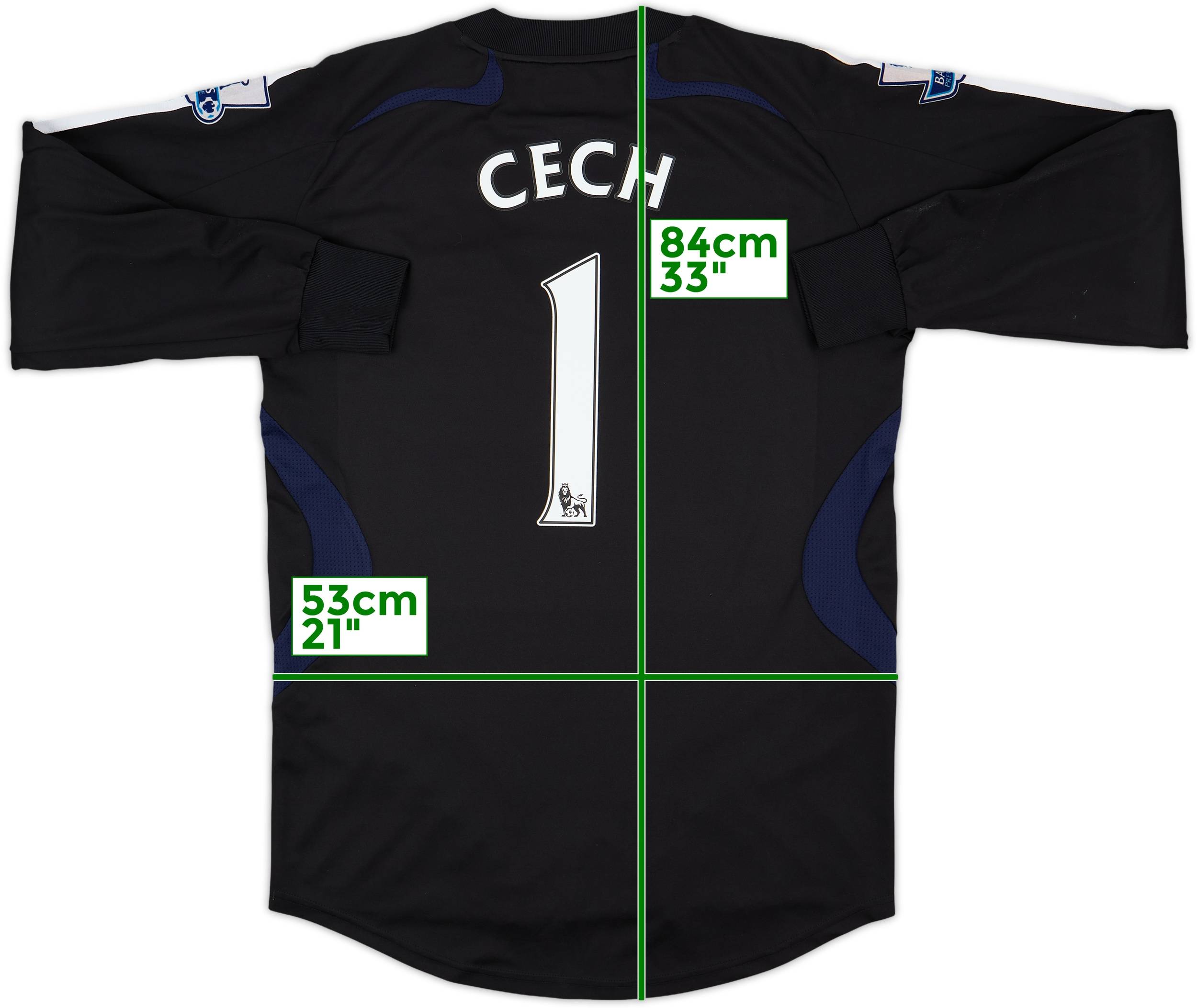 CHELSEAサッカーシャツ 2007-08 Chelsea GK Shirt Cech #1 - 8/10 - (M)