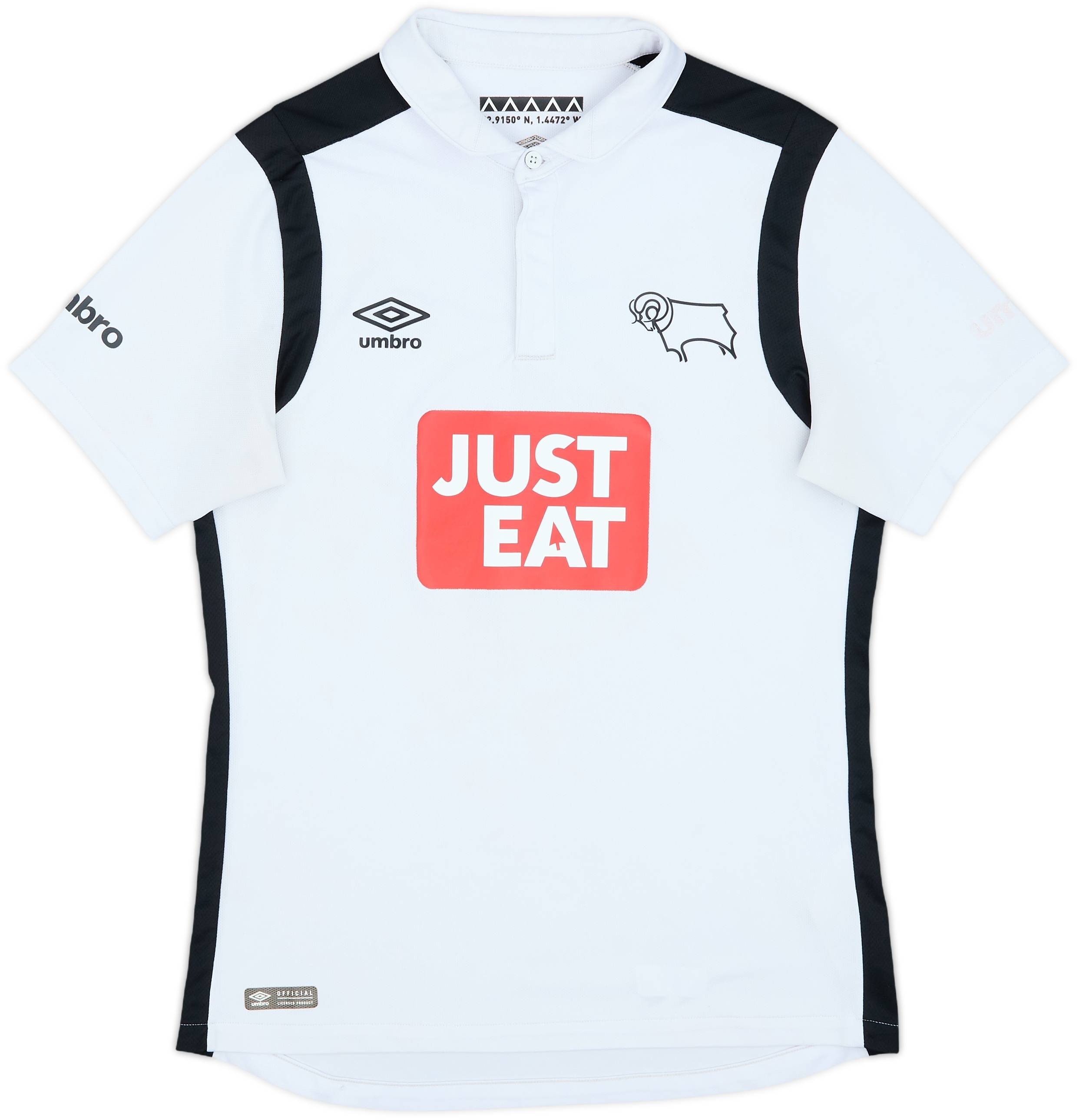 ウェア Derby county FC shirt umbro UMBRO MEN'S FC DERBY COUNTY 2019/2020 ROONEY SOCCER FOOTBALL