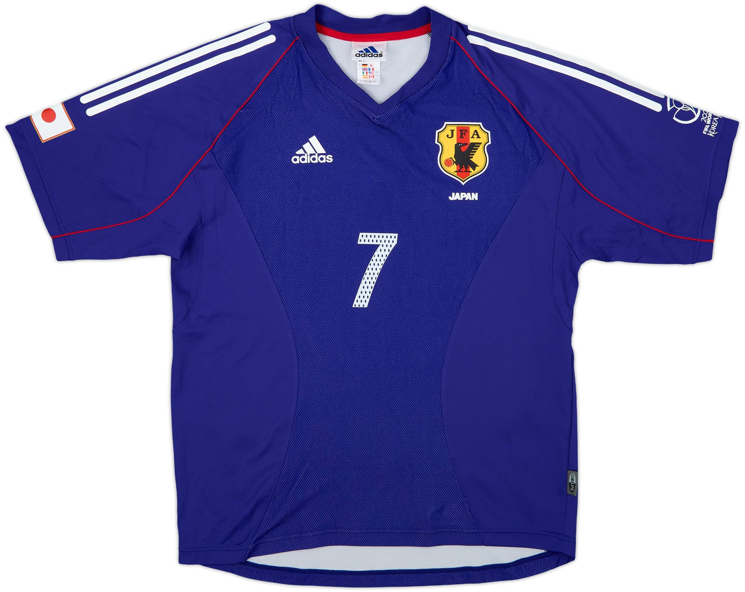 日本未入荷NOMANUALのSTRIPE FOOTBALL SHIRT 全3色 2002-04 Japan Home Shirt Nakata #7 - 9/10 - (M)