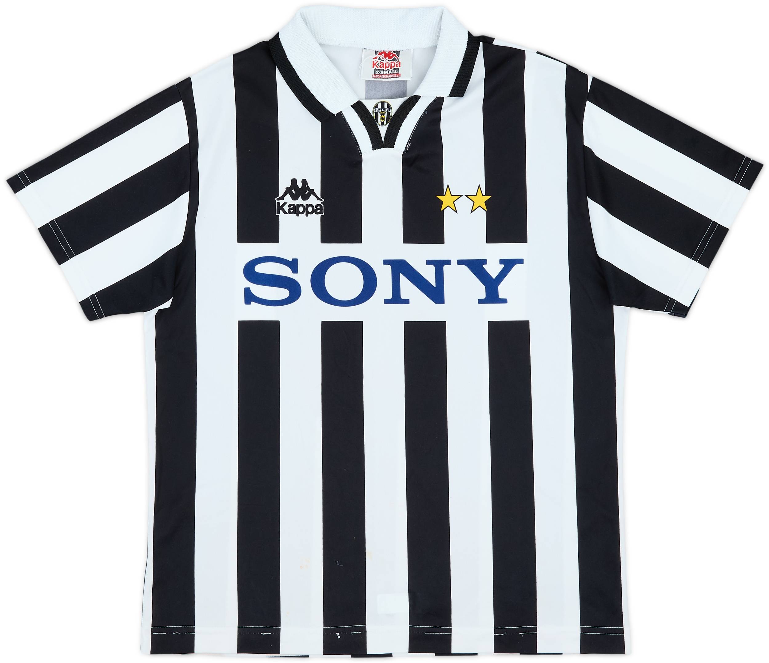 95-96 ユベントス　シャツ 1995-96 Juventus Basic Home Shirt - 7/10 - (XS)