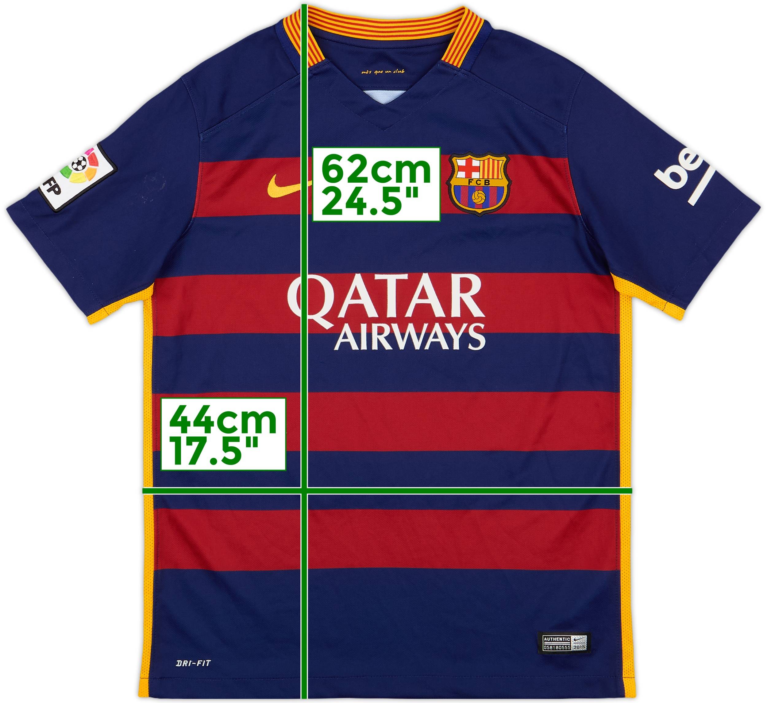 FC Barcelona Nike 2015 オーセンティックシャツ FC BARCELONA Jersey 2015 Home Shirt 2XL MINT 658794-422