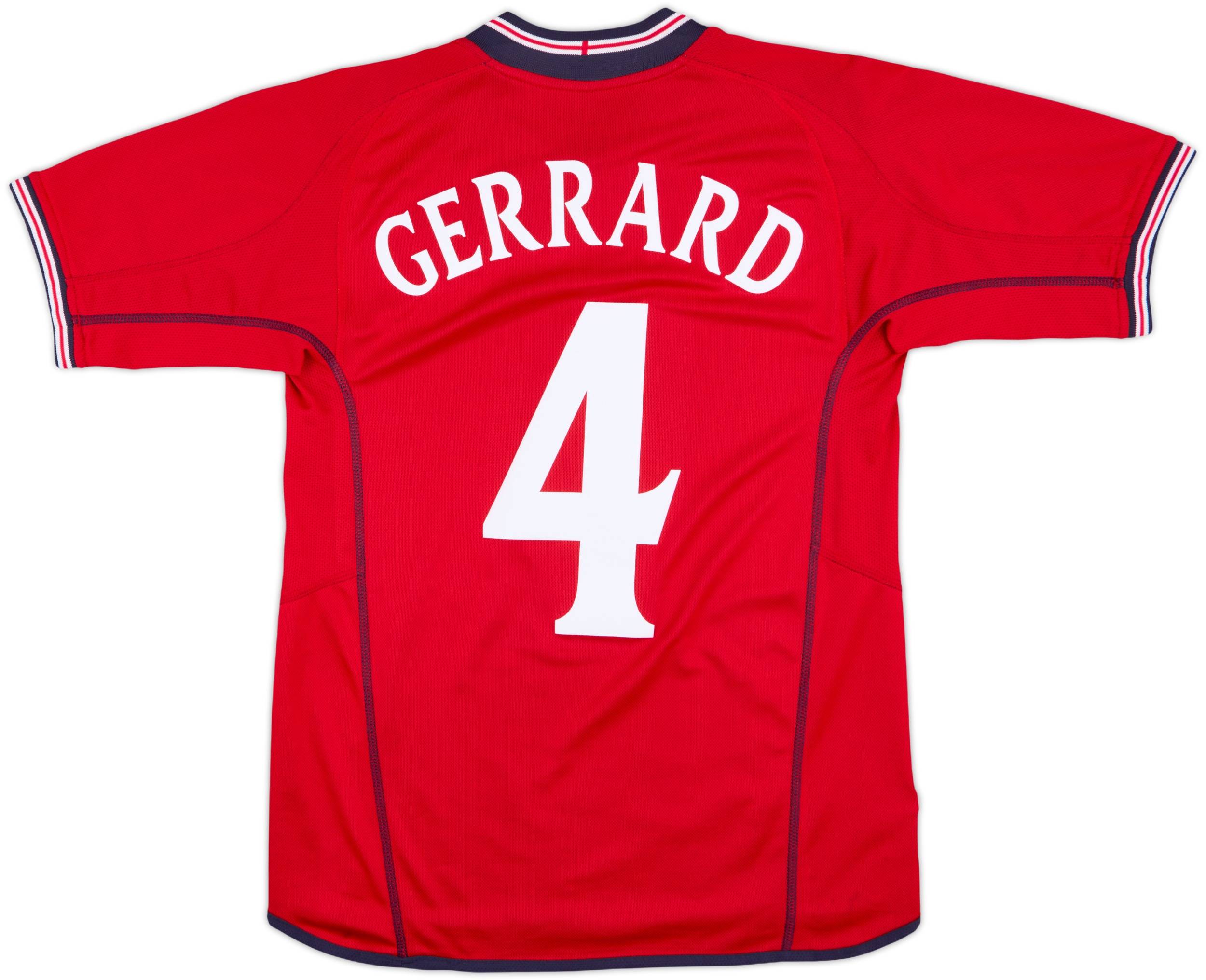 イングランド代表 GERRARD 4番 シャツ 2007/09 England National Team #4 Gerrard Umbro Soccer
